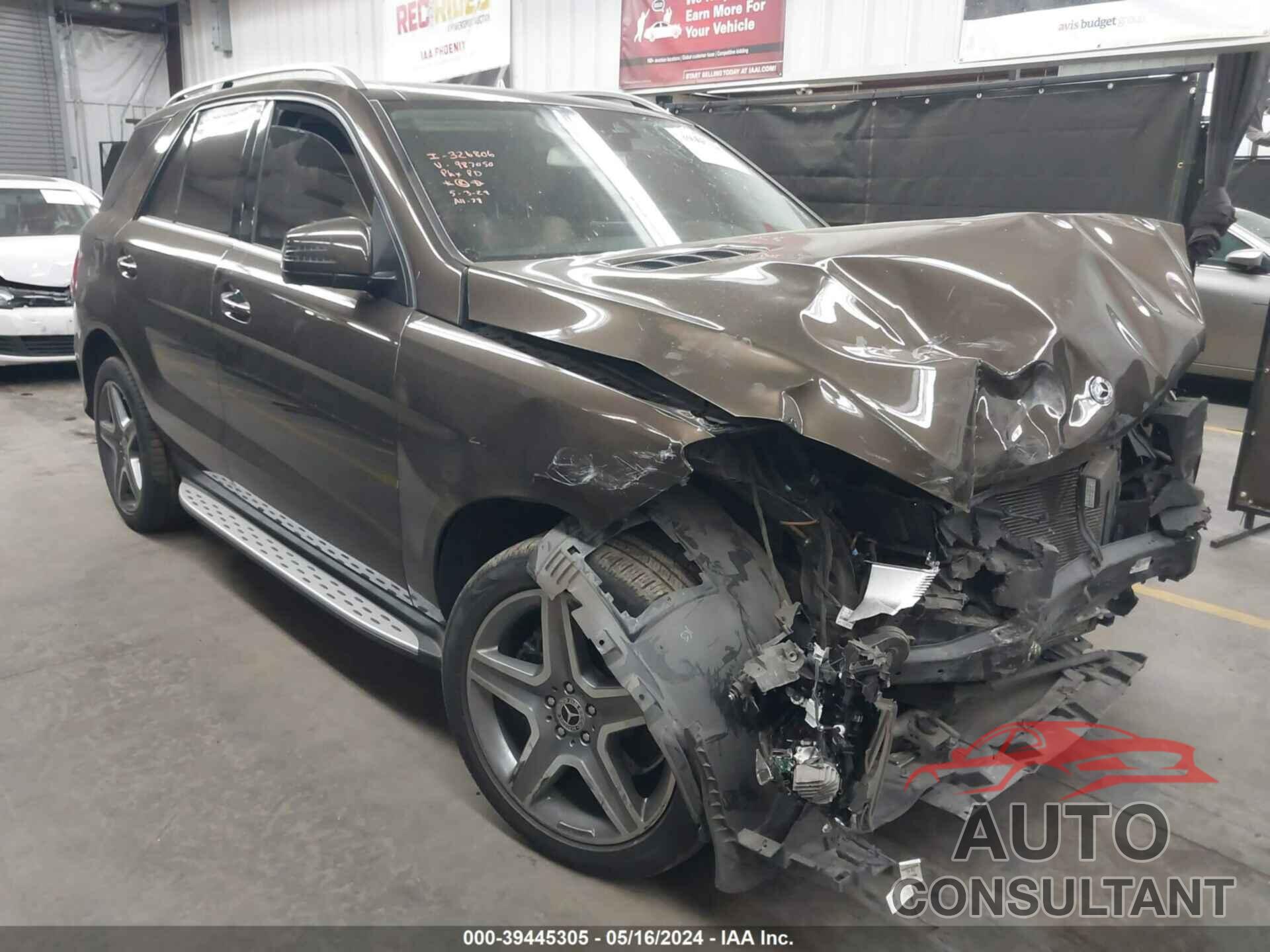 MERCEDES-BENZ GLE 350 2017 - 4JGDA5JB9HA987050