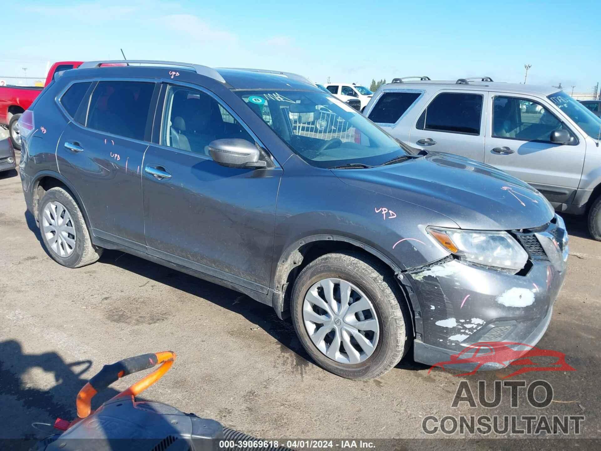 NISSAN ROGUE 2016 - KNMAT2MTXGP609299