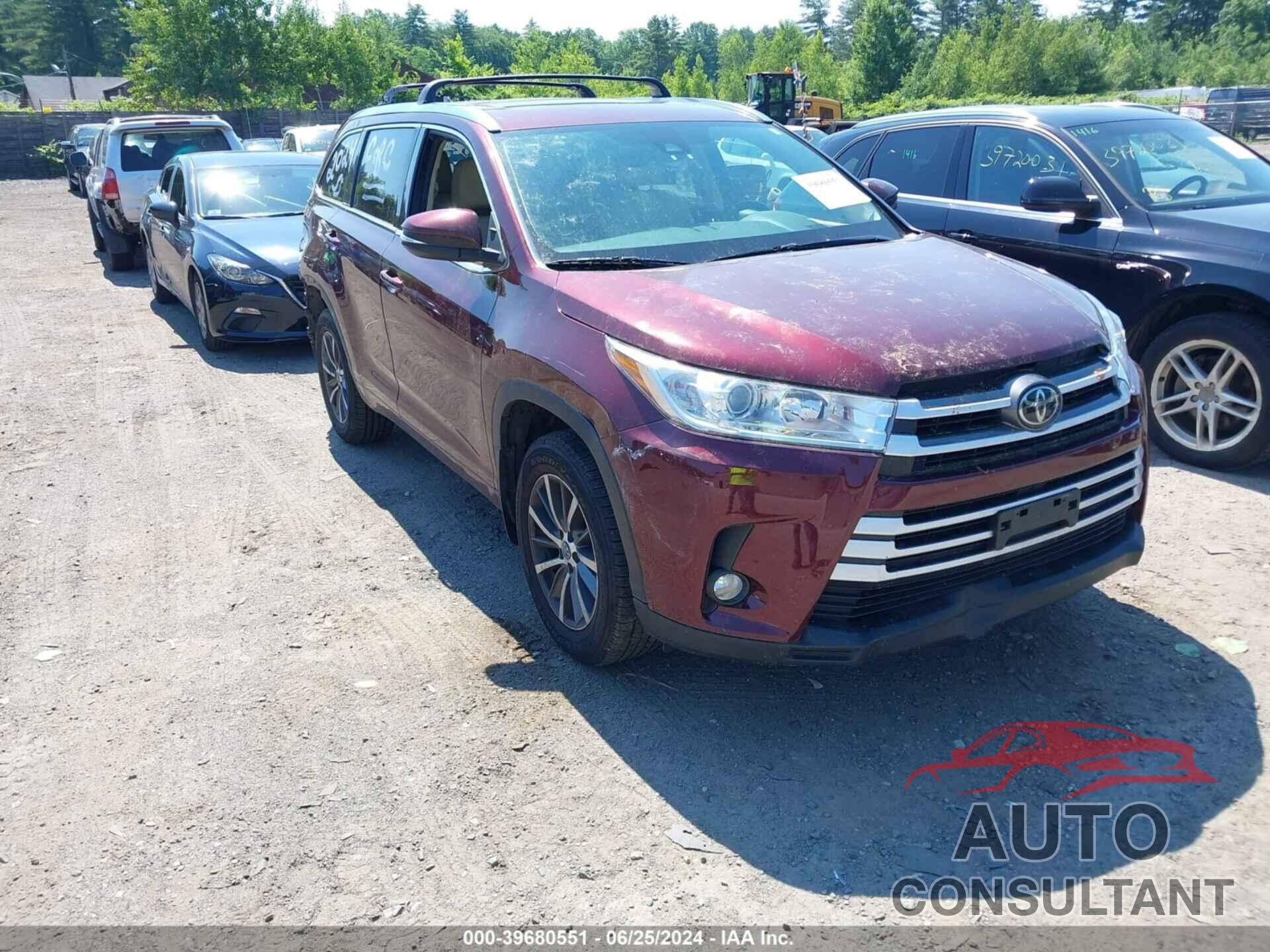 TOYOTA HIGHLANDER 2017 - 5TDJZRFH1HS432214