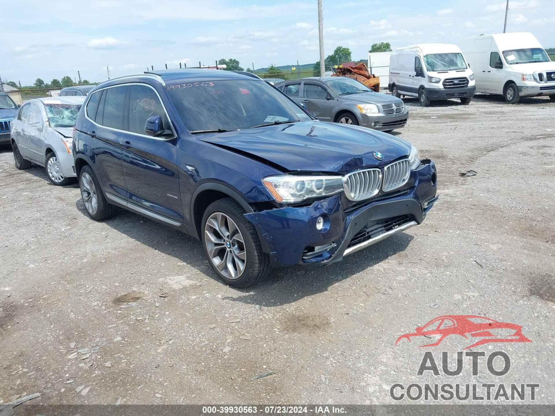 BMW X3 2017 - 5UXWX9C36H0W75524