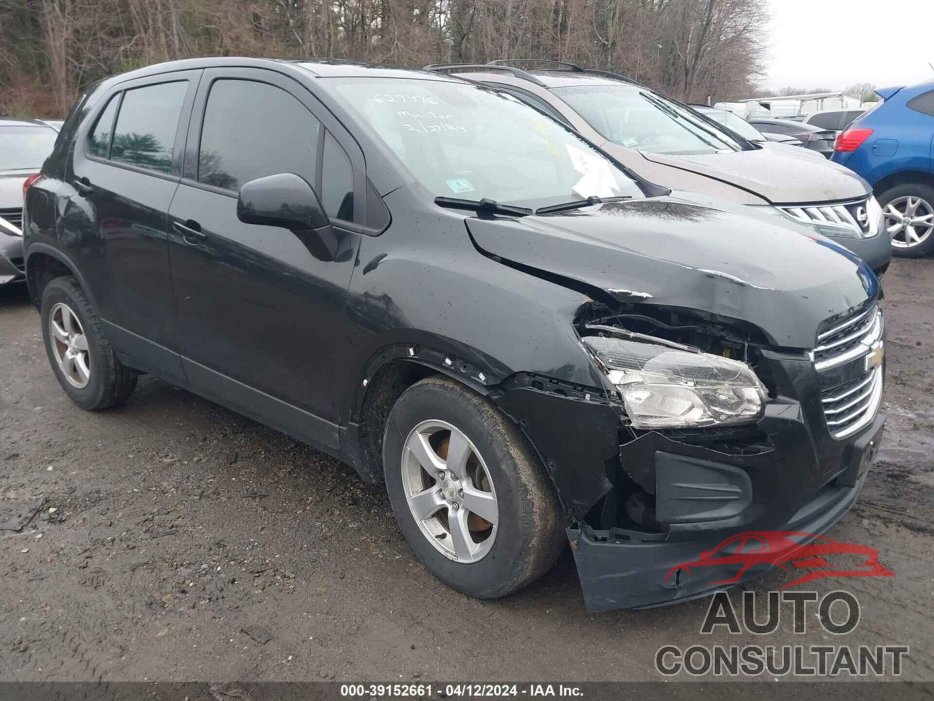 CHEVROLET TRAX 2016 - KL7CJNSB2GB627476