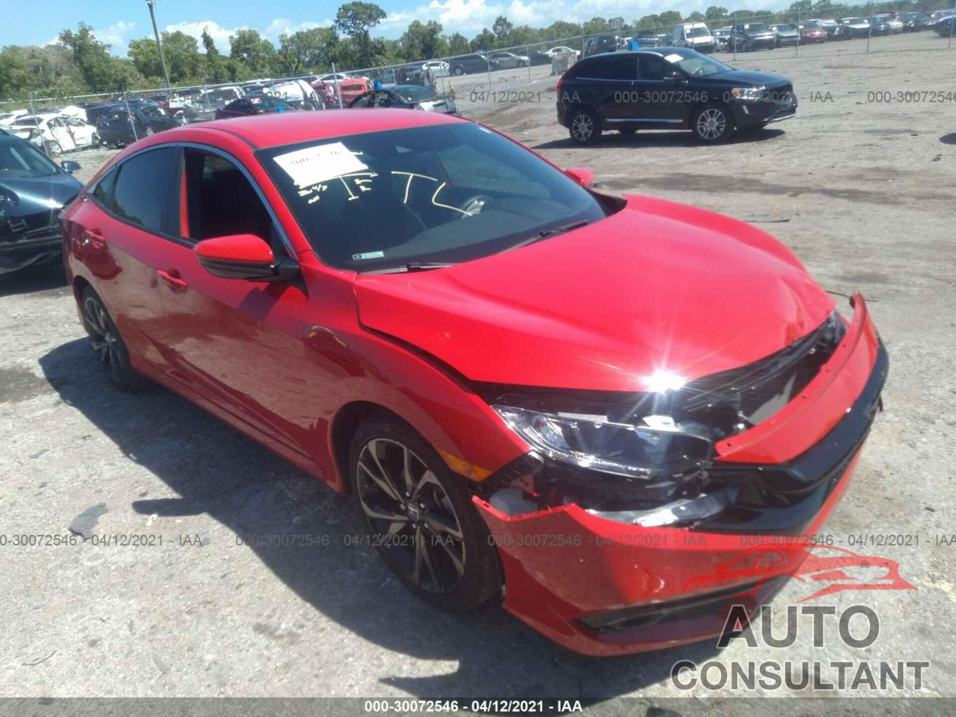 HONDA CIVIC SEDAN 2020 - 2HGFC2F89LH591358