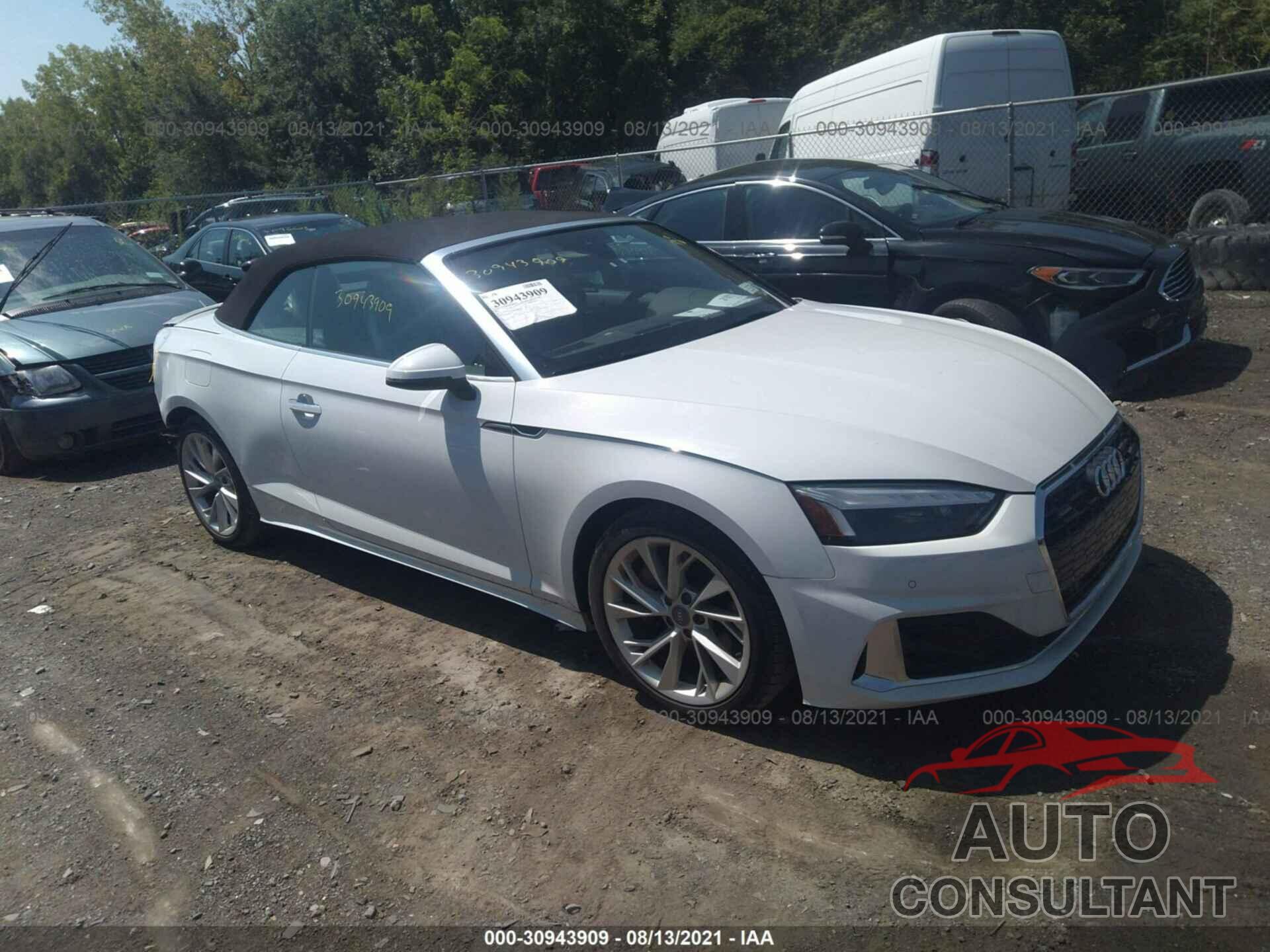 AUDI A5 CABRIOLET 2020 - WAUWNGF5XLN003502
