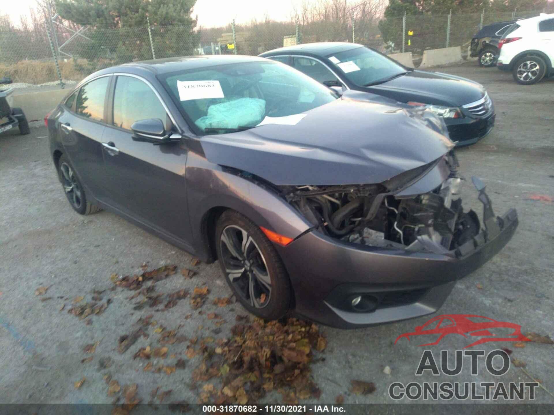 HONDA CIVIC SEDAN 2016 - 19XFC1F91GE002161