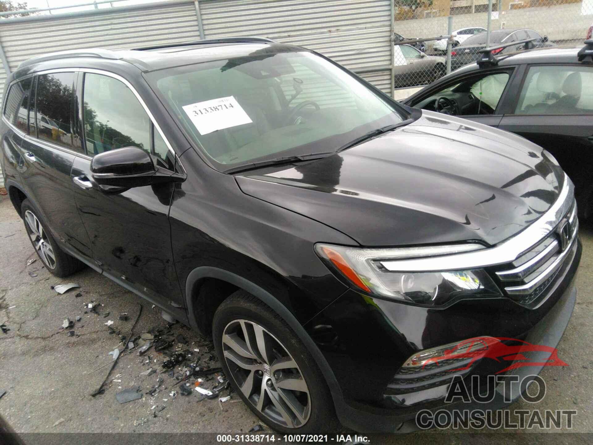 HONDA PILOT 2017 - 5FNYF6H93HB081435