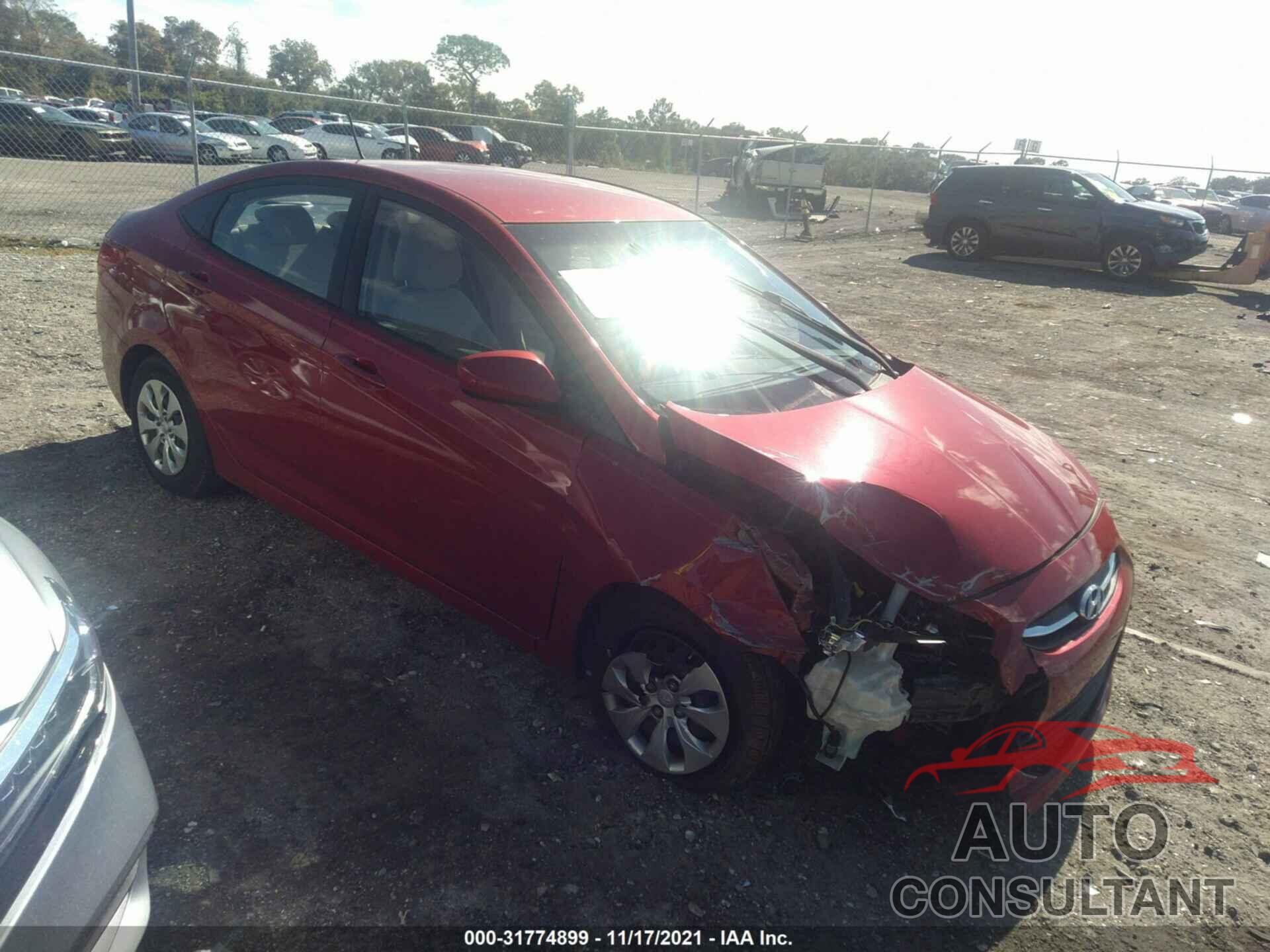 HYUNDAI ACCENT 2016 - KMHCT4AE9GU950331
