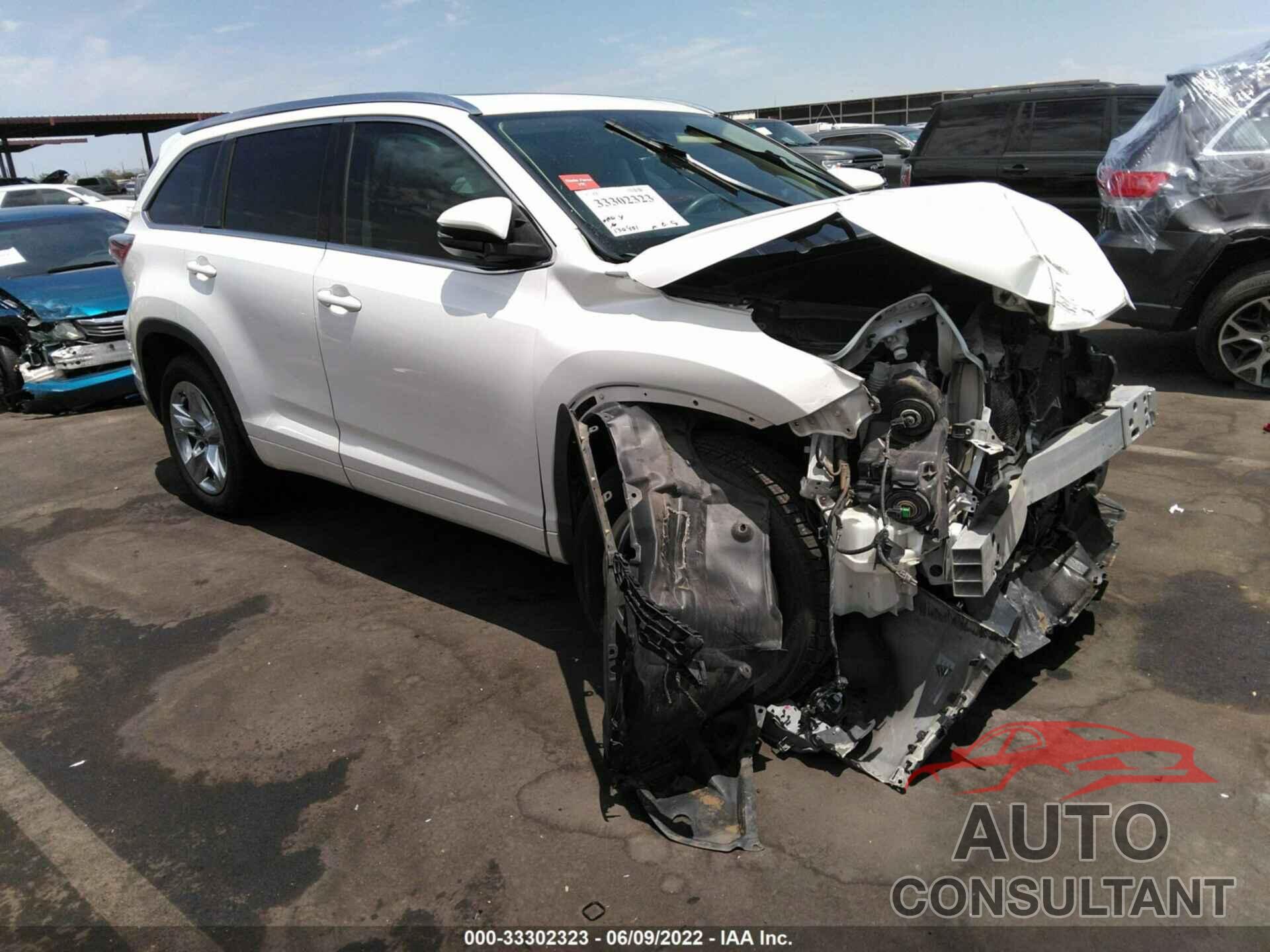 TOYOTA HIGHLANDER 2016 - 5TDYKRFH6GS156548