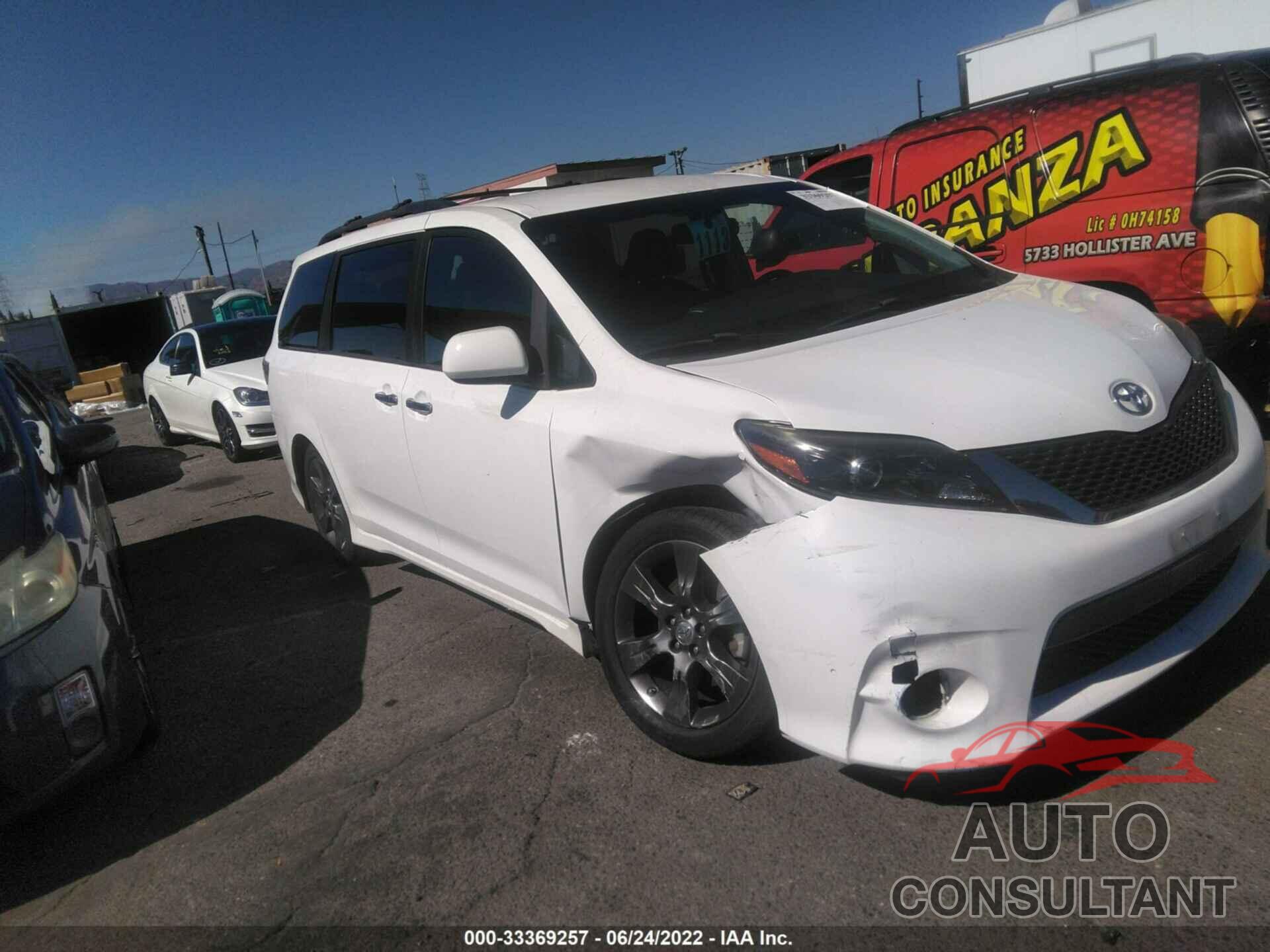 TOYOTA SIENNA 2016 - 5TDXK3DC9GS710066