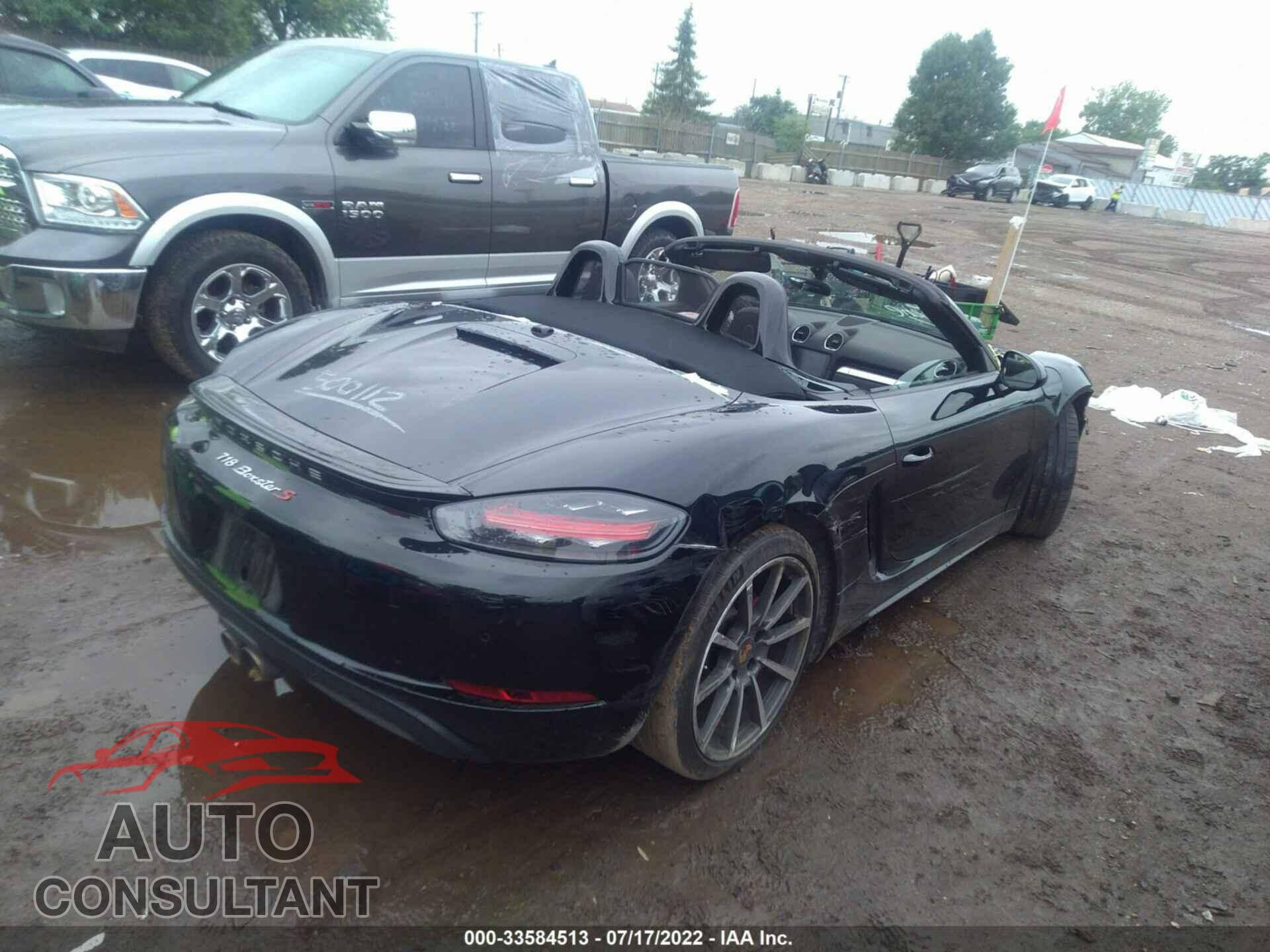 PORSCHE 718 BOXSTER 2017 - WP0CB2A85HS240202