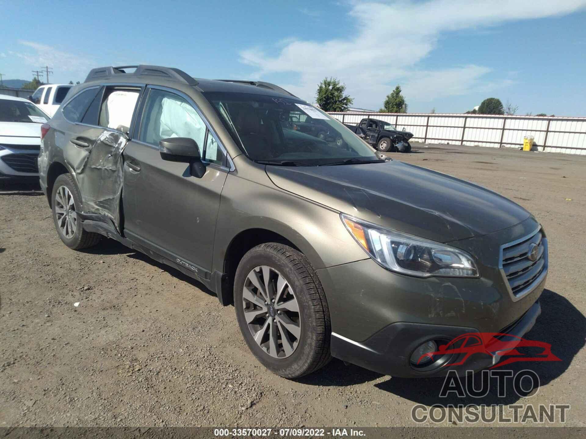 SUBARU OUTBACK 2016 - 4S4BSANC8G3278306