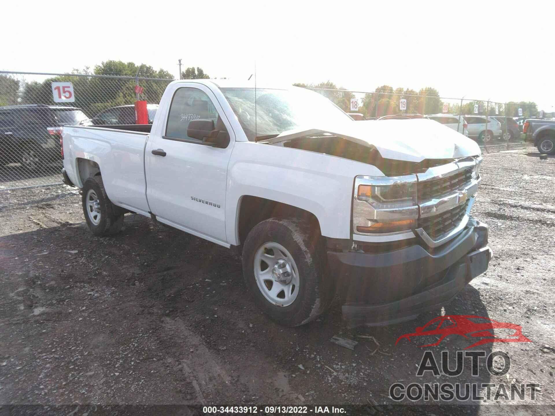 CHEVROLET SILVERADO 1500 2016 - 1GCNCNEHXGZ312096