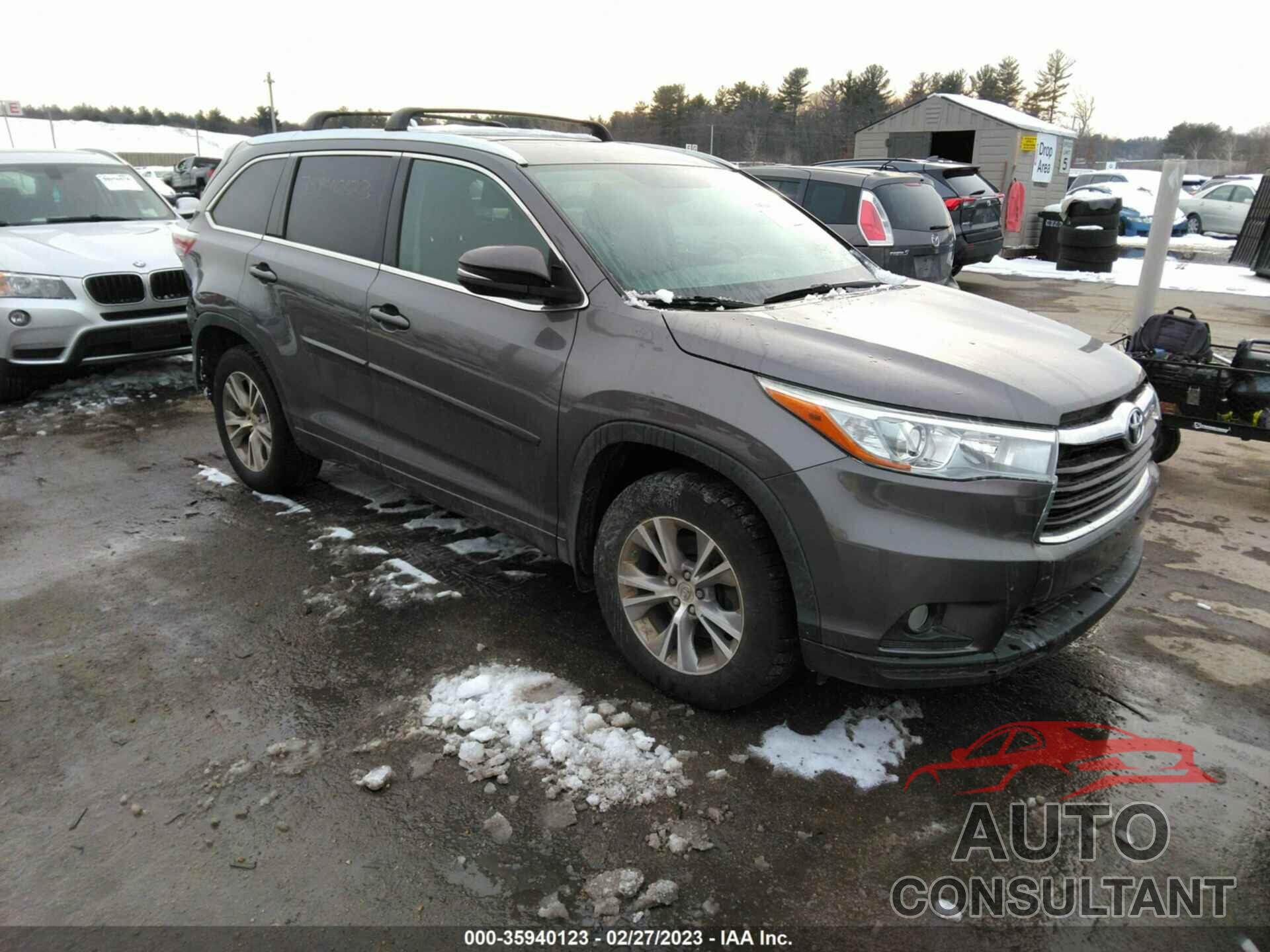 TOYOTA HIGHLANDER 2015 - 5TDJKRFH7FS088180