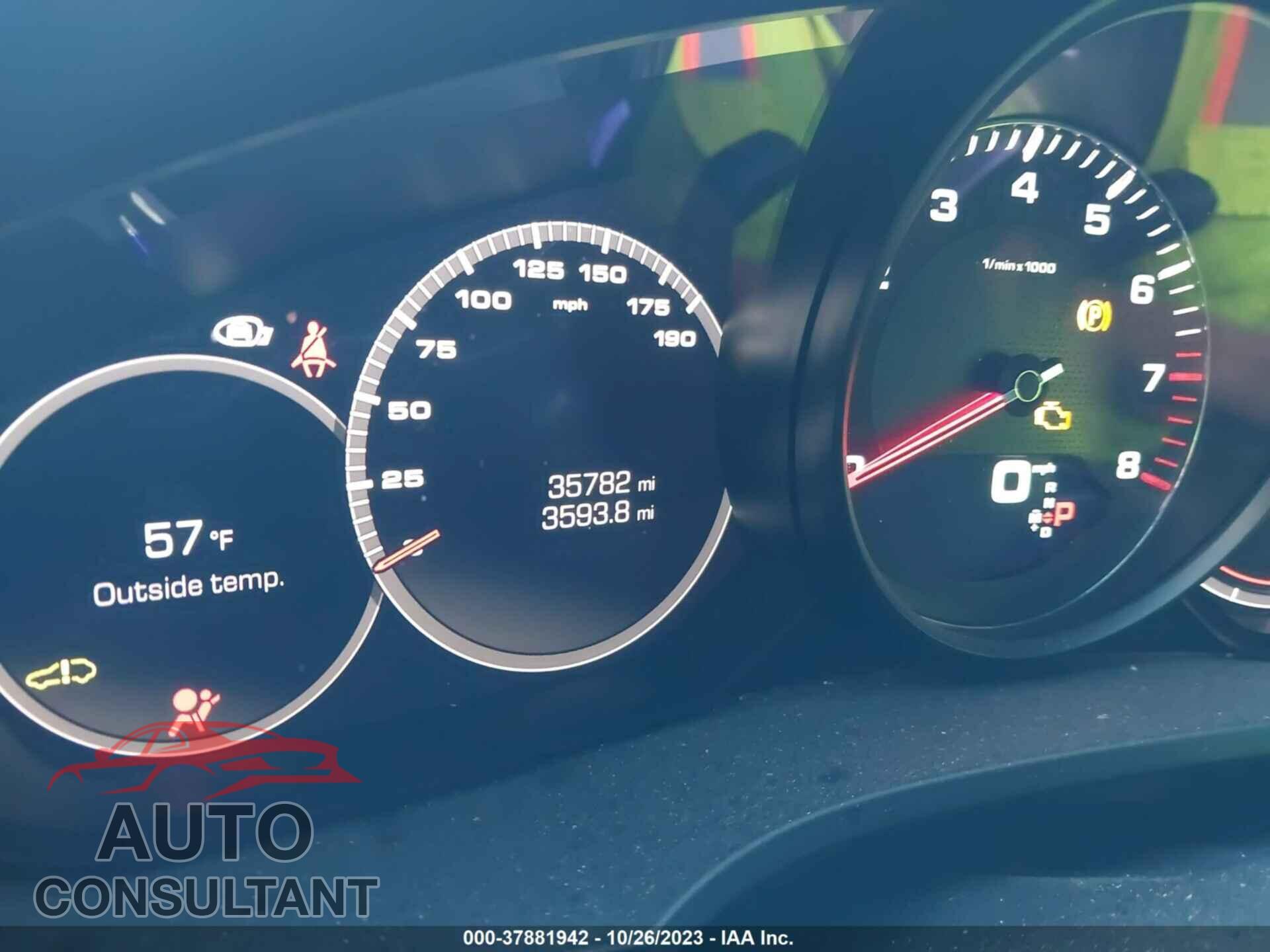 PORSCHE CAYENNE 2019 - WP1AB2AY9KDA60772