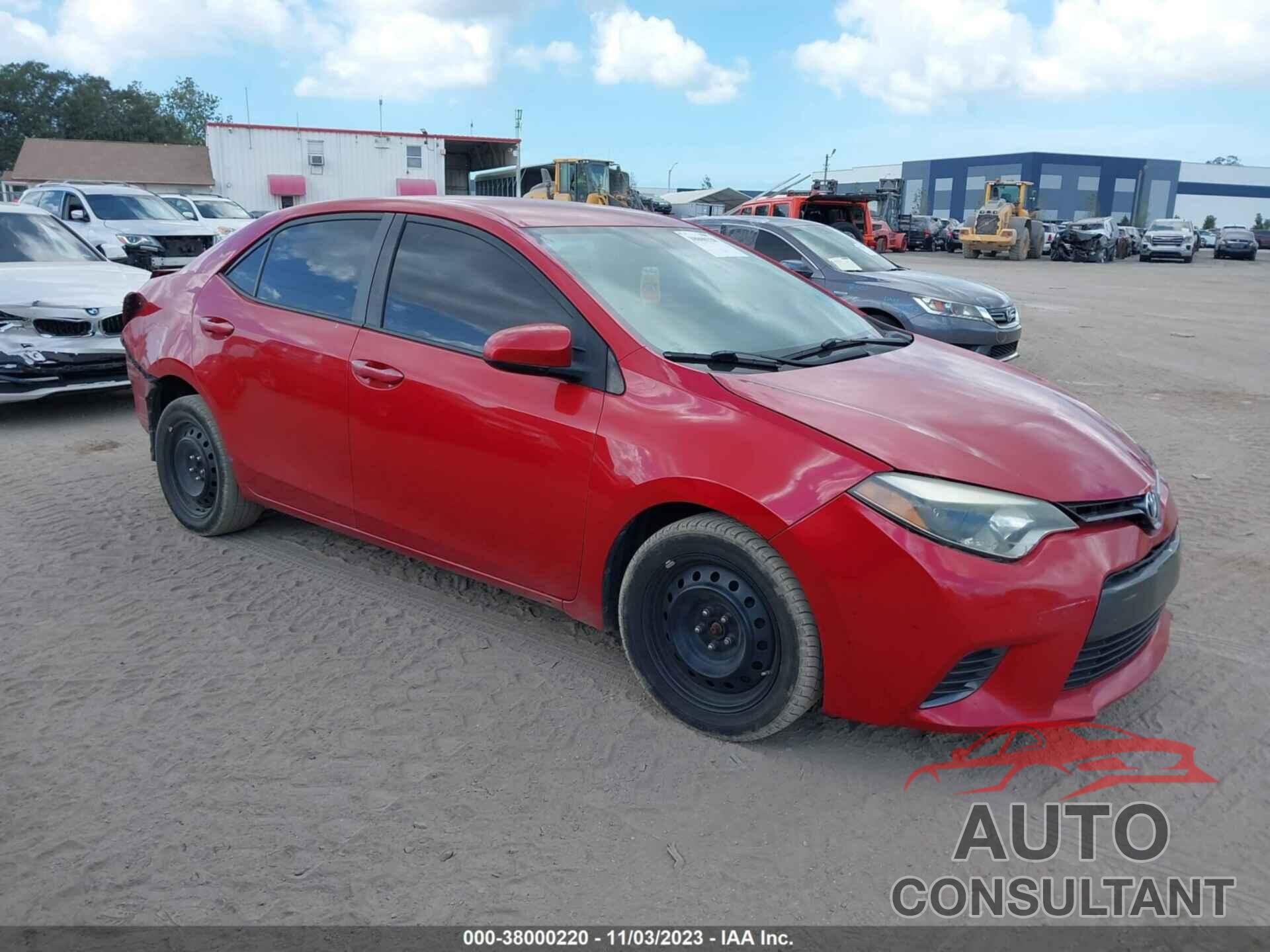 TOYOTA COROLLA 2016 - 2T1BURHE1GC538059