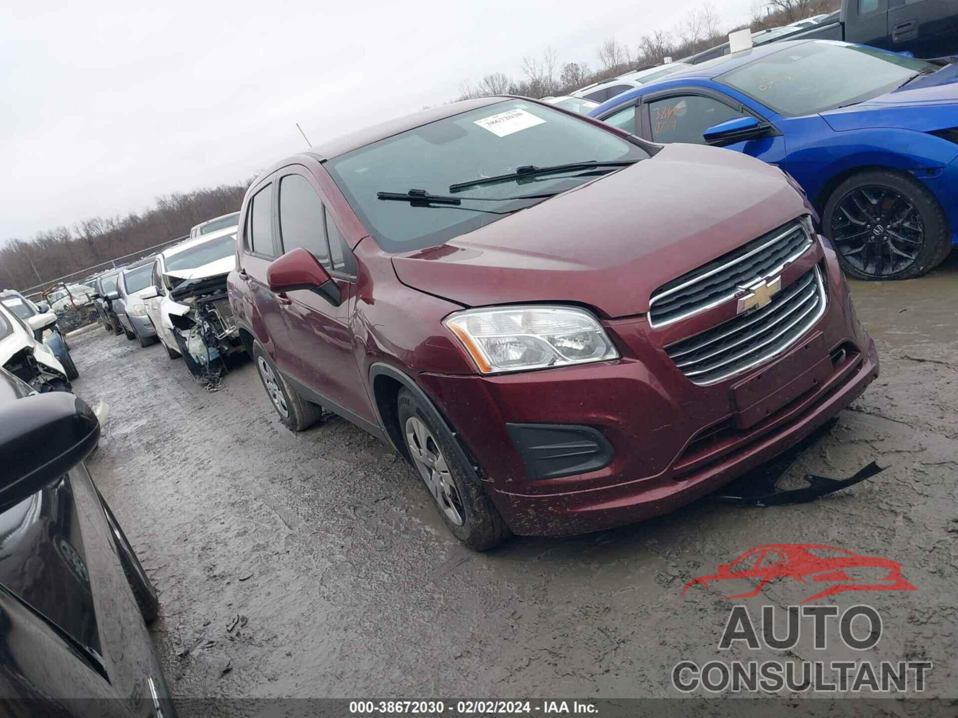 CHEVROLET TRAX 2016 - 3GNCJKSB1GL246497