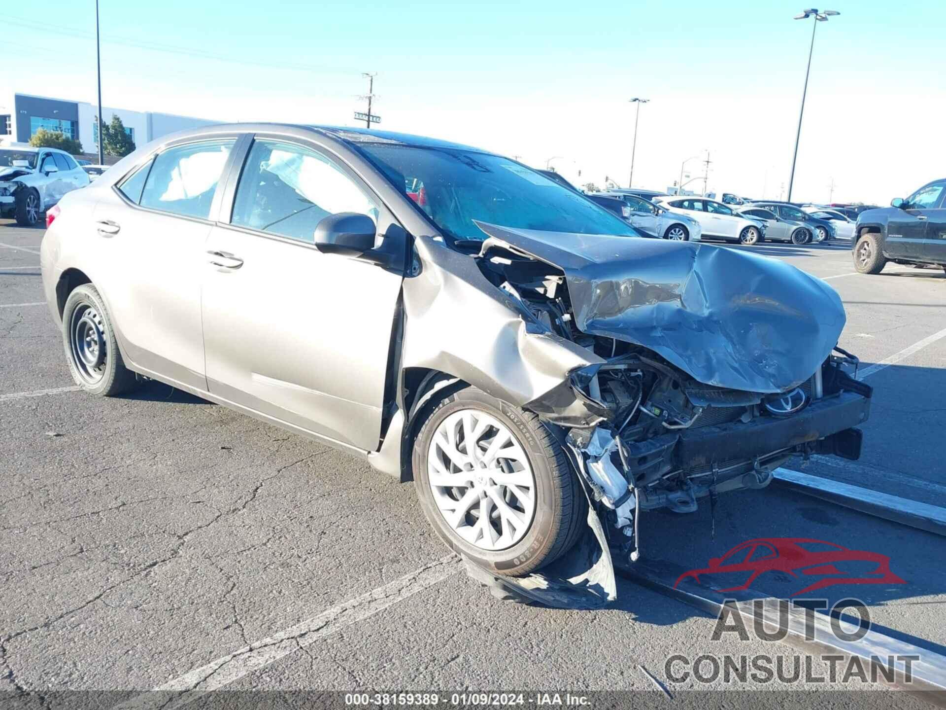 TOYOTA COROLLA 2019 - 2T1BURHE4KC242770