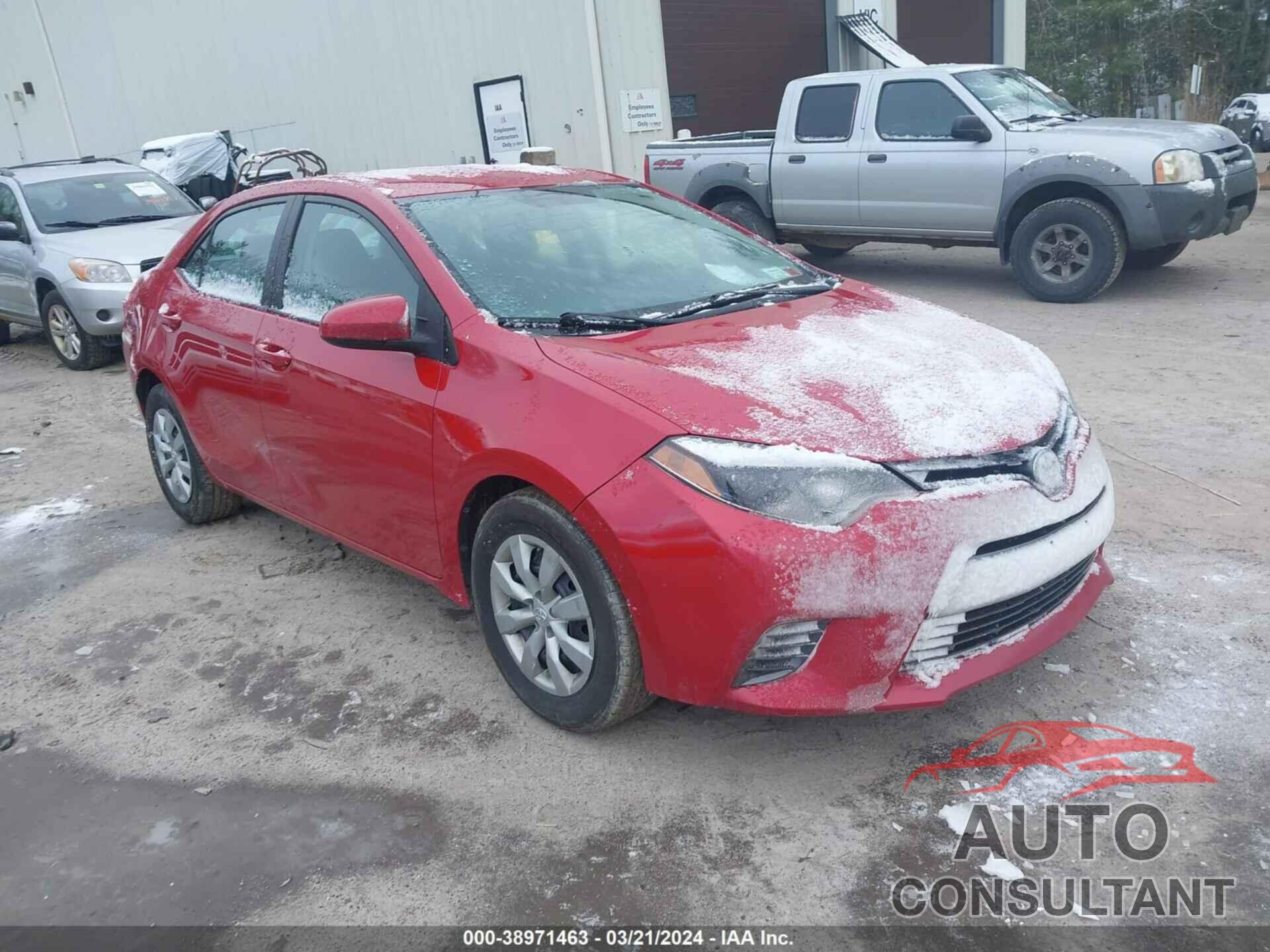 TOYOTA COROLLA 2016 - 2T1BURHE6GC709680