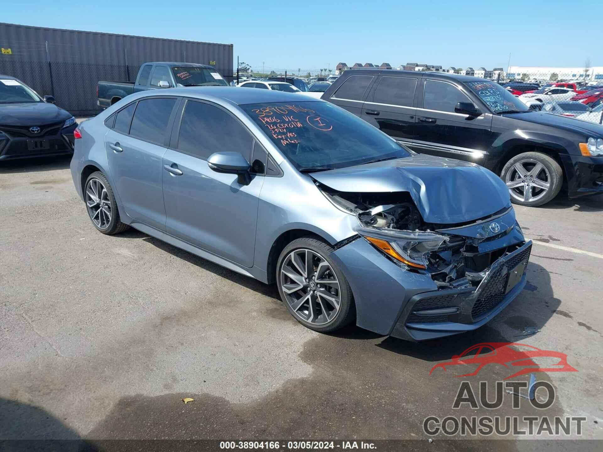 TOYOTA COROLLA 2020 - JTDS4RCE5LJ003158