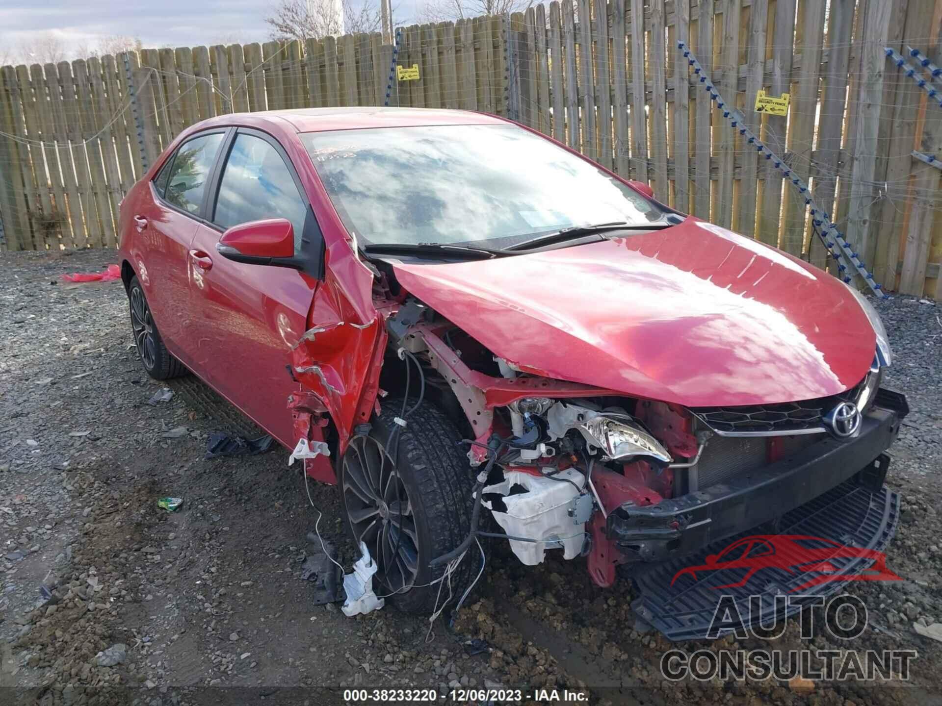 TOYOTA COROLLA 2016 - 2T1BURHE7GC626615