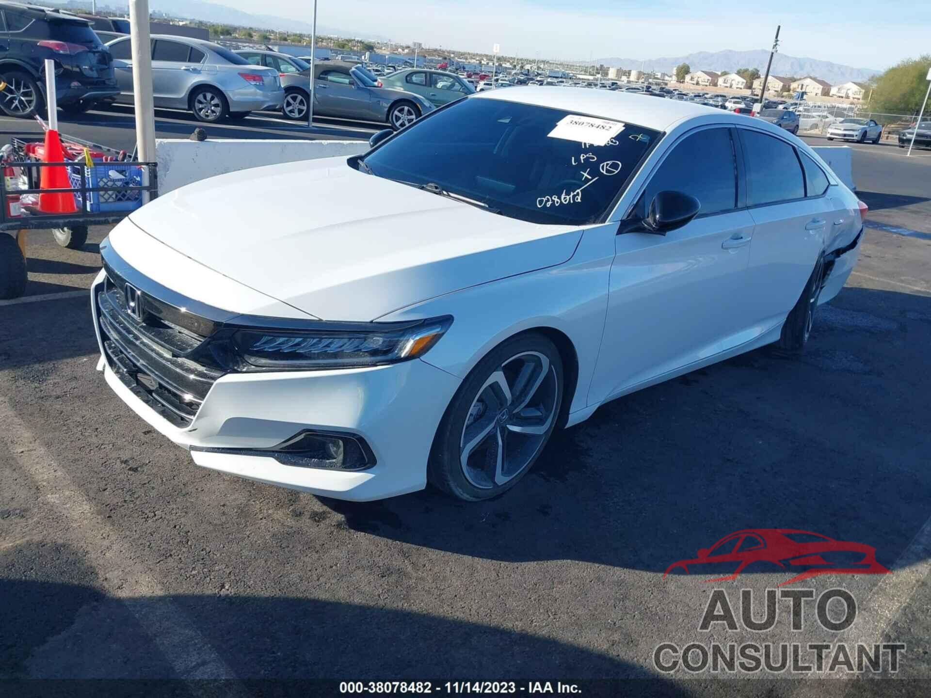 HONDA ACCORD SEDAN 2022 - 1HGCV1F40NA028012