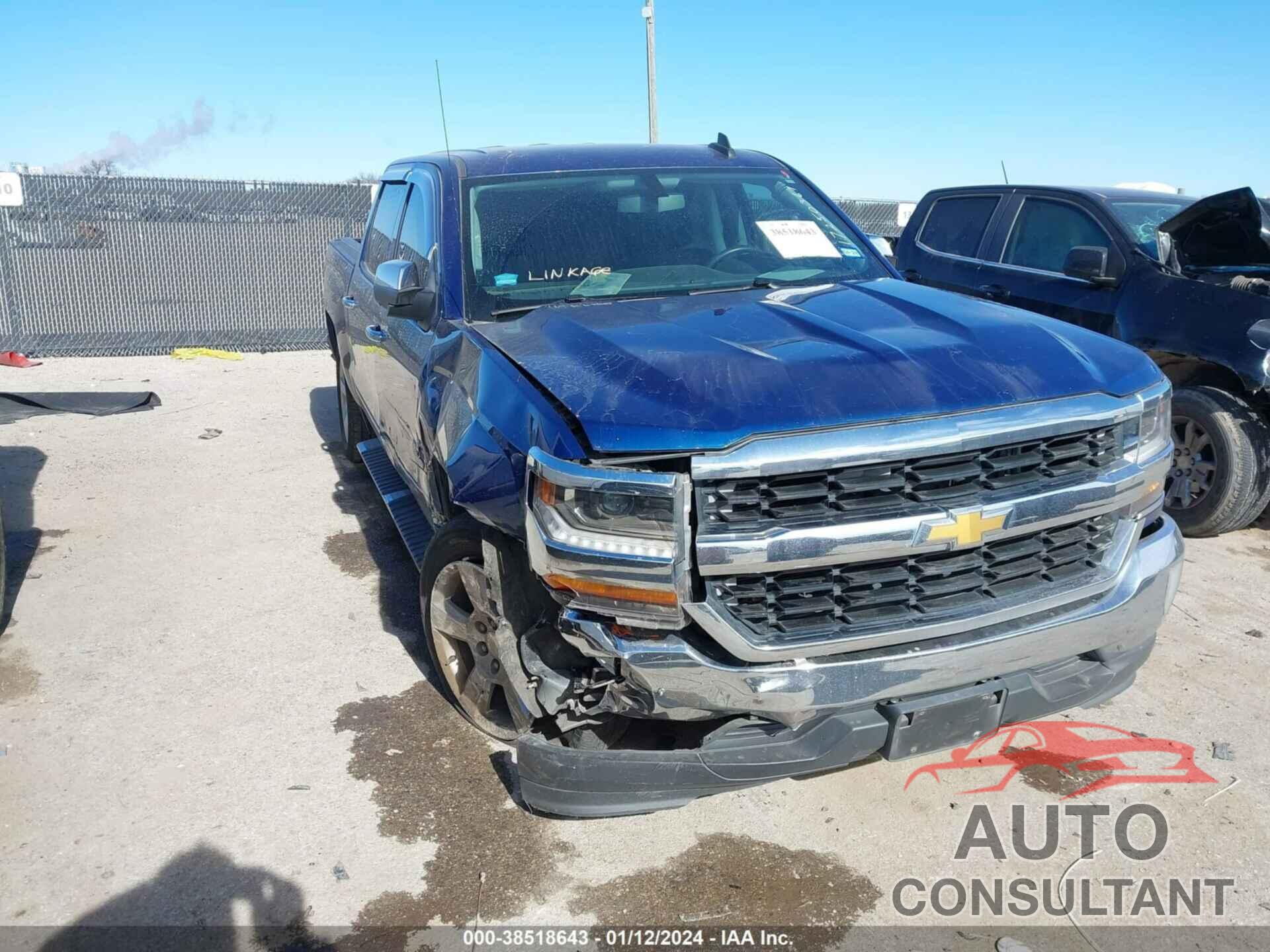 CHEVROLET SILVERADO 1500 2017 - 3GCPCREC6HG146441