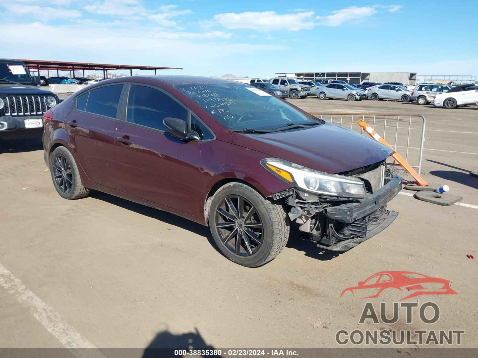 KIA FORTE 2017 - 3KPFK4A76HE034020