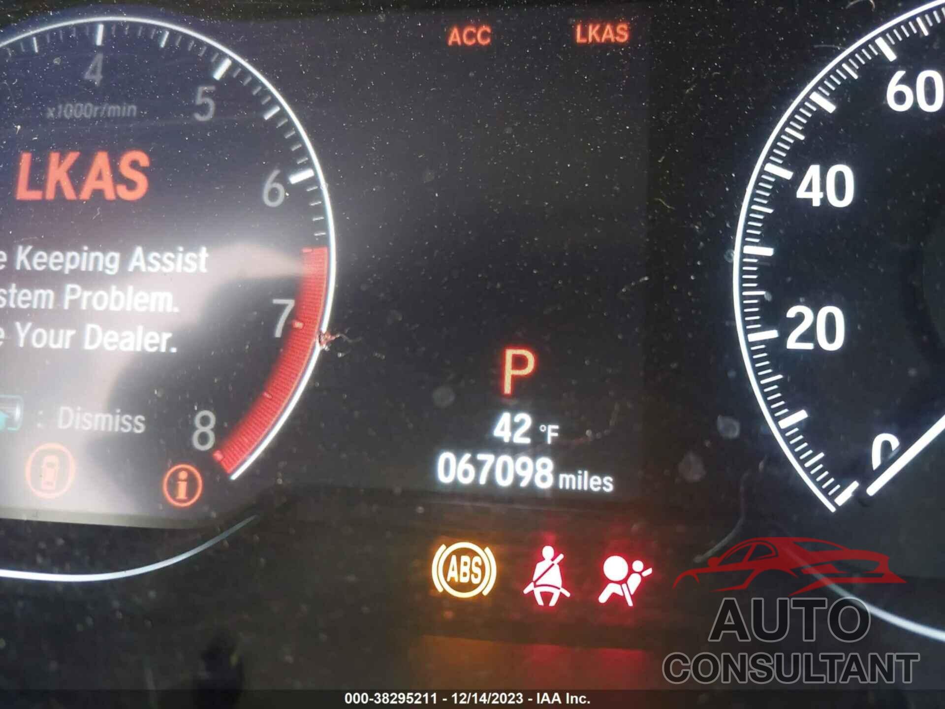 HONDA ACCORD 2020 - 1HGCV1F31LA015726