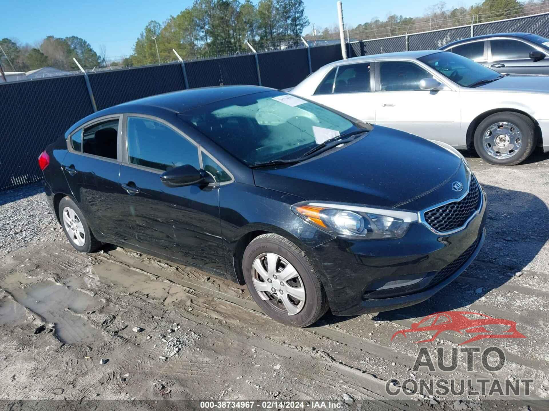 KIA FORTE 2016 - KNAFK4A60G5591326