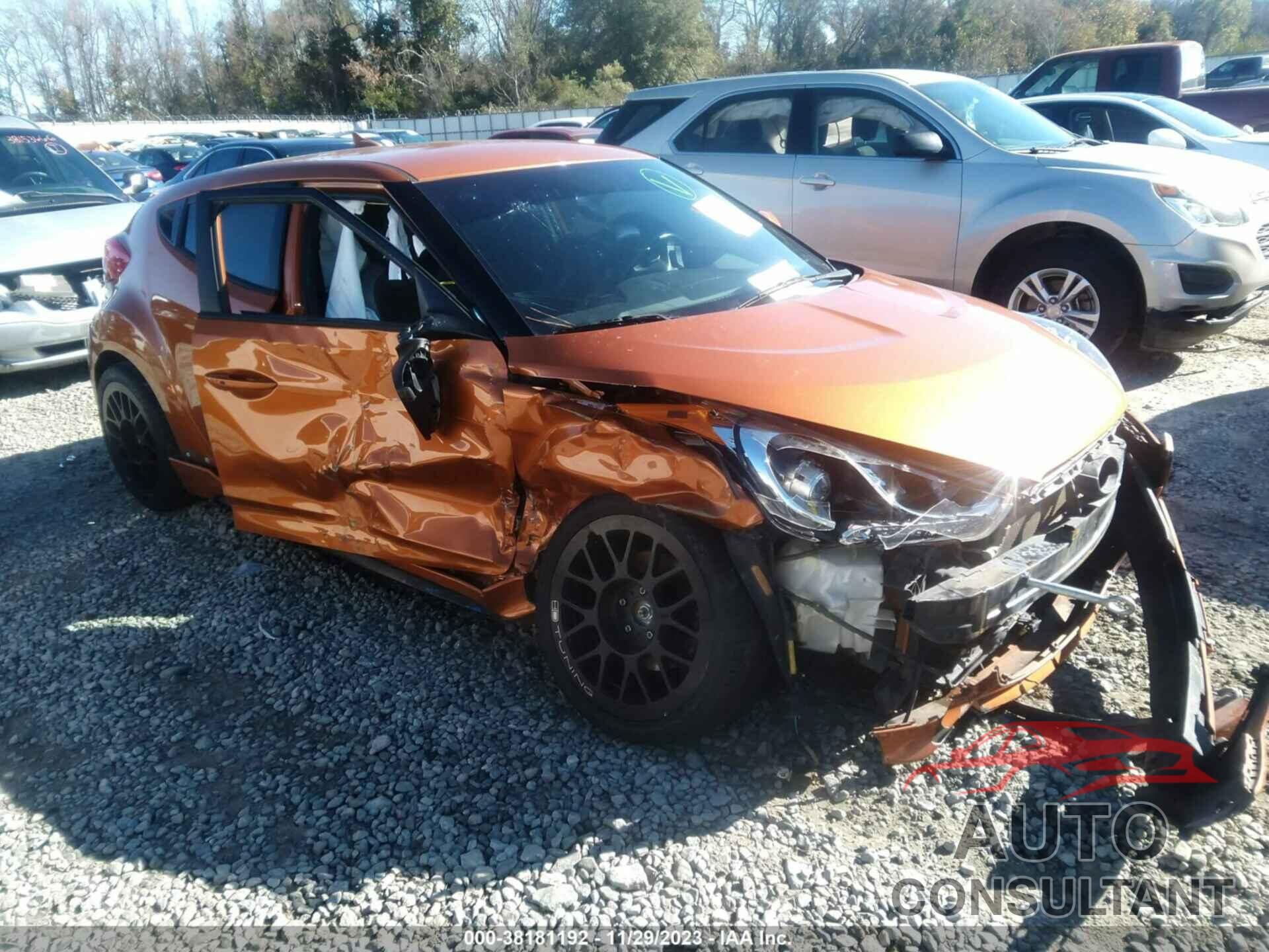 HYUNDAI VELOSTER 2016 - KMHTC6AE6GU271970