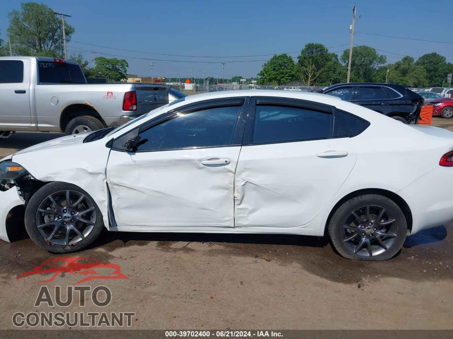 DODGE DART 2016 - 1C3CDFAAXGD577797