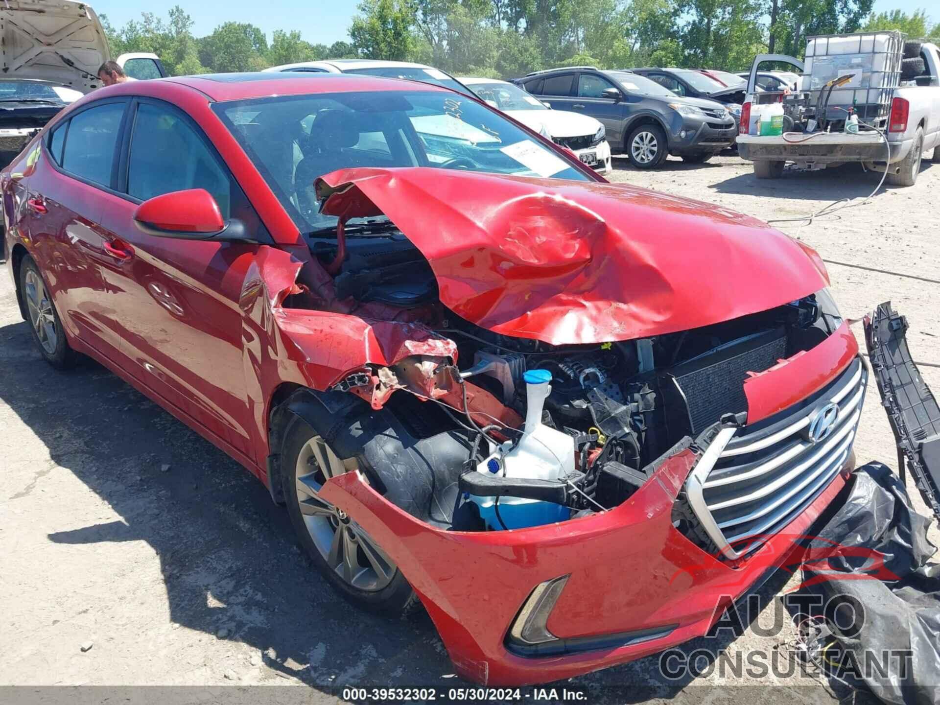 HYUNDAI ELANTRA 2018 - 5NPD84LF7JH352630