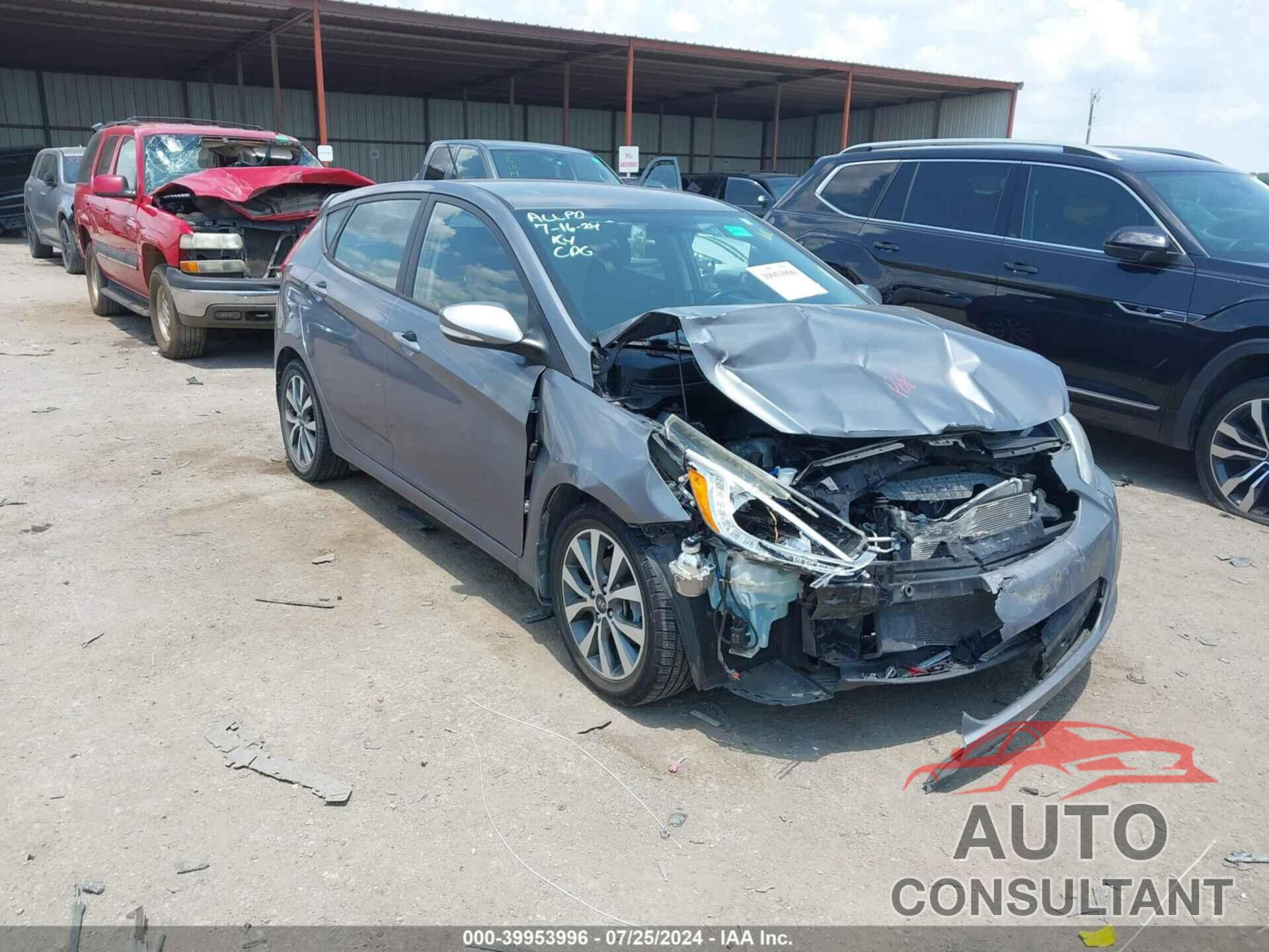 HYUNDAI ACCENT 2016 - KMHCU5AE6GU237034