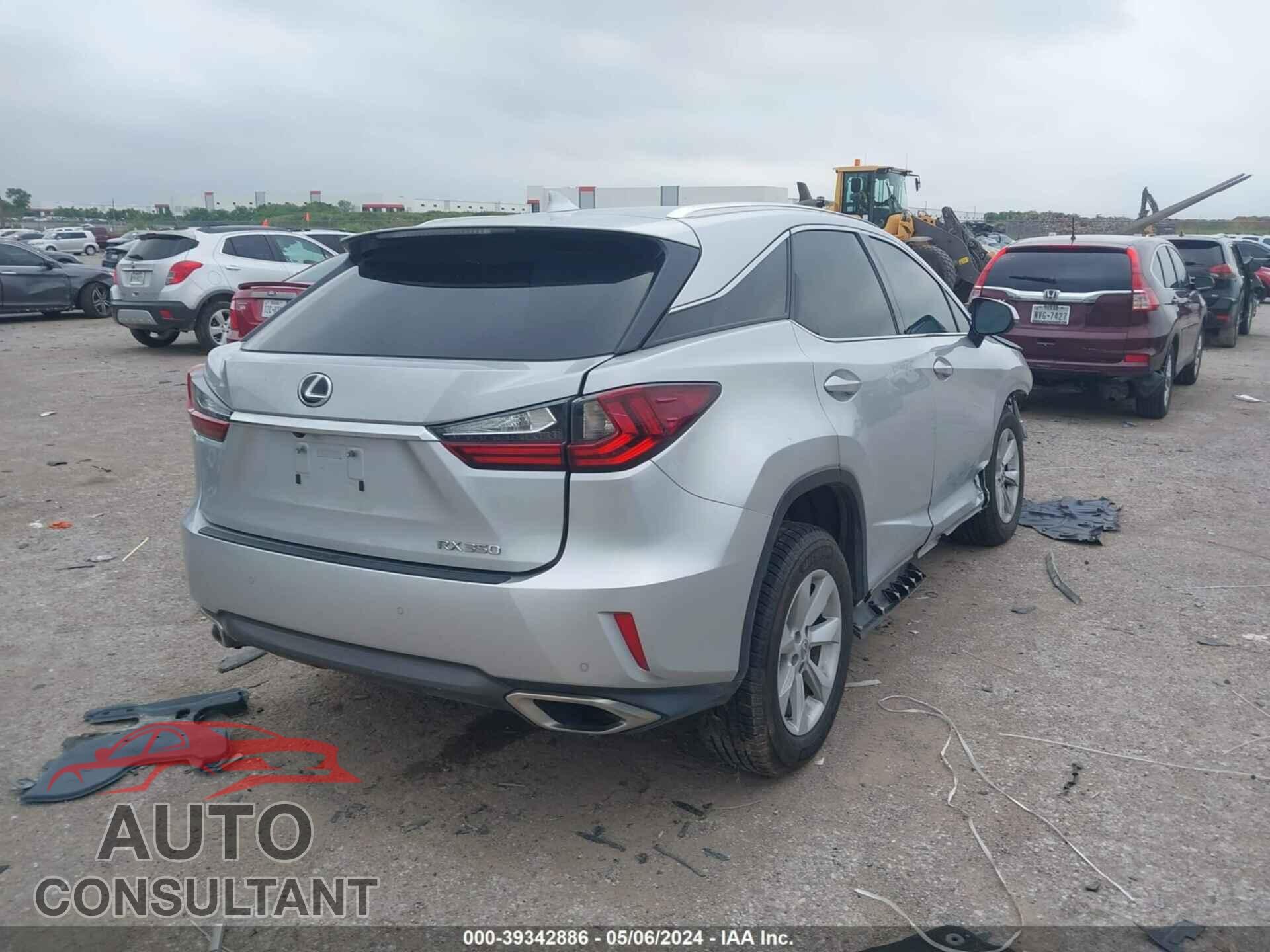 LEXUS RX 2017 - 2T2ZZMCA1HC034499