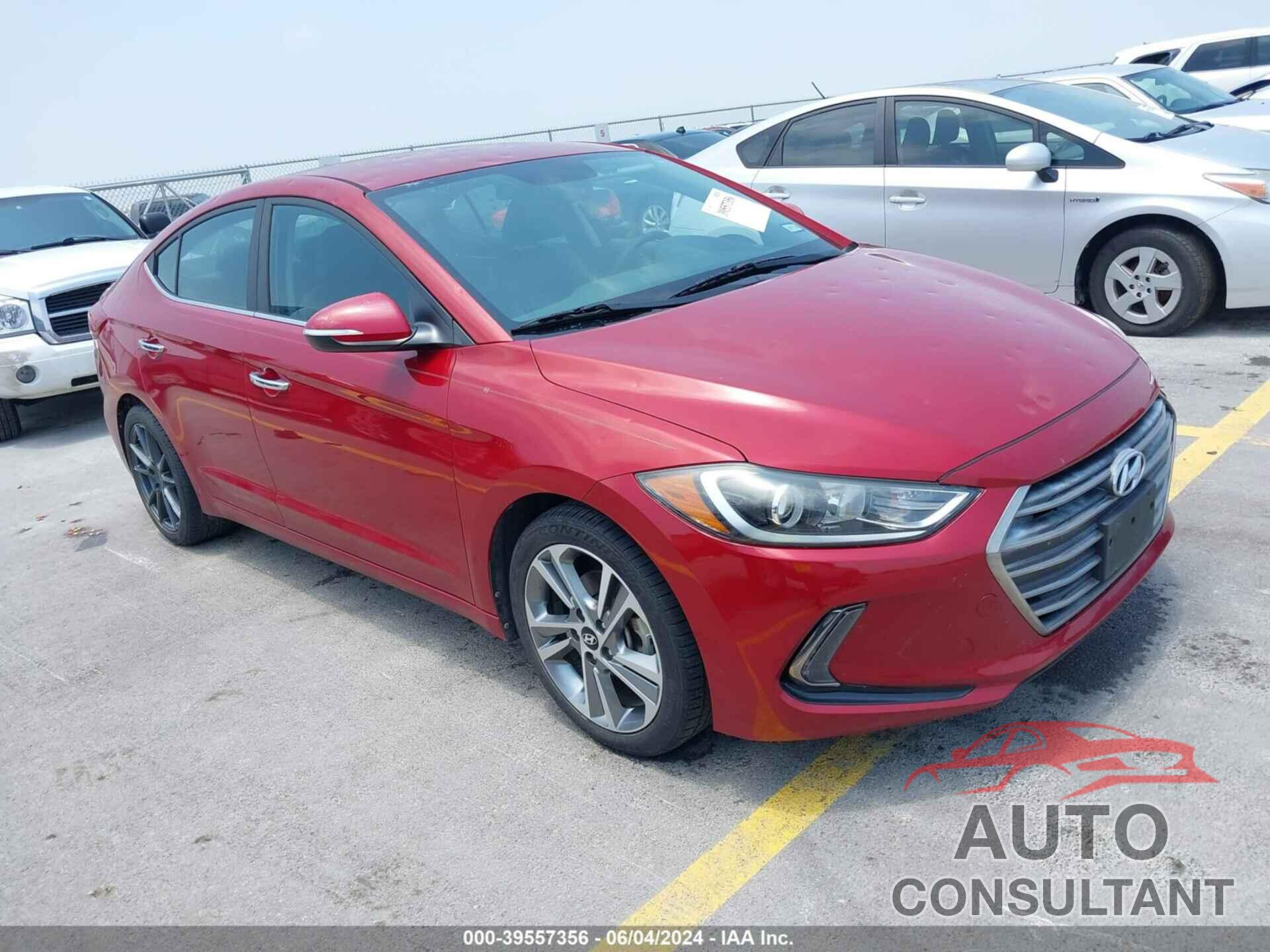 HYUNDAI ELANTRA 2017 - KMHD84LF3HU077267