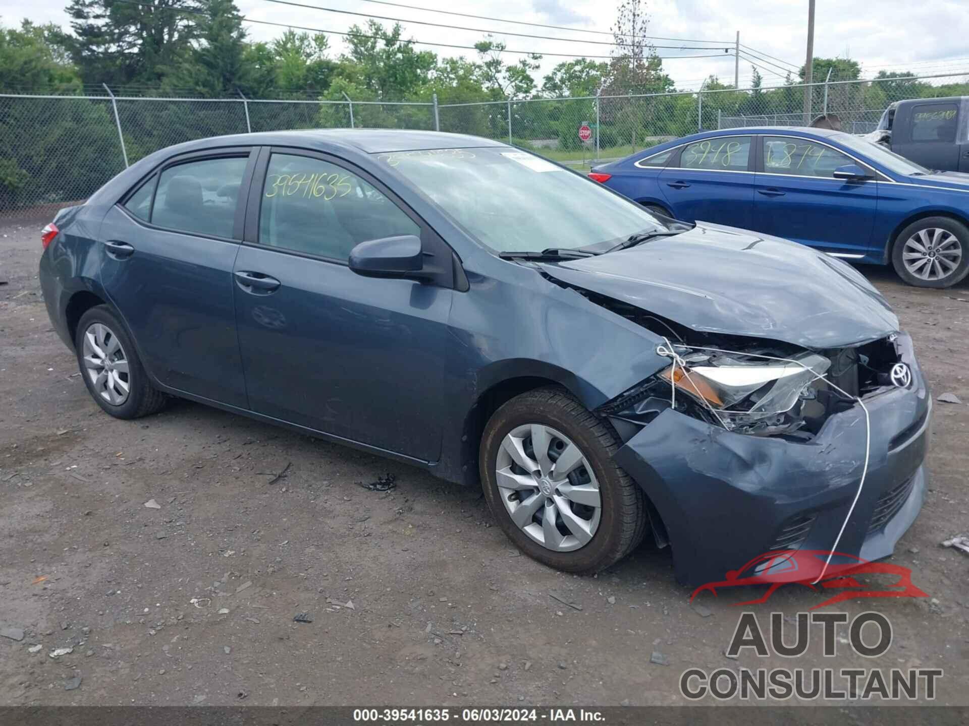 TOYOTA COROLLA 2016 - 2T1BURHE2GC526521