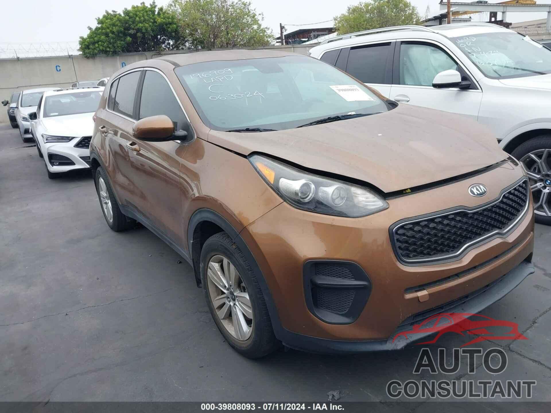 KIA SPORTAGE 2019 - KNDPM3AC3K7545133