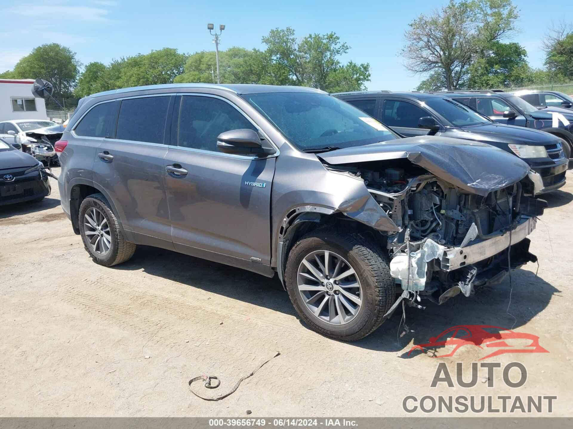 TOYOTA HIGHLANDER HYBRID 2019 - 5TDJGRFHXKS069649