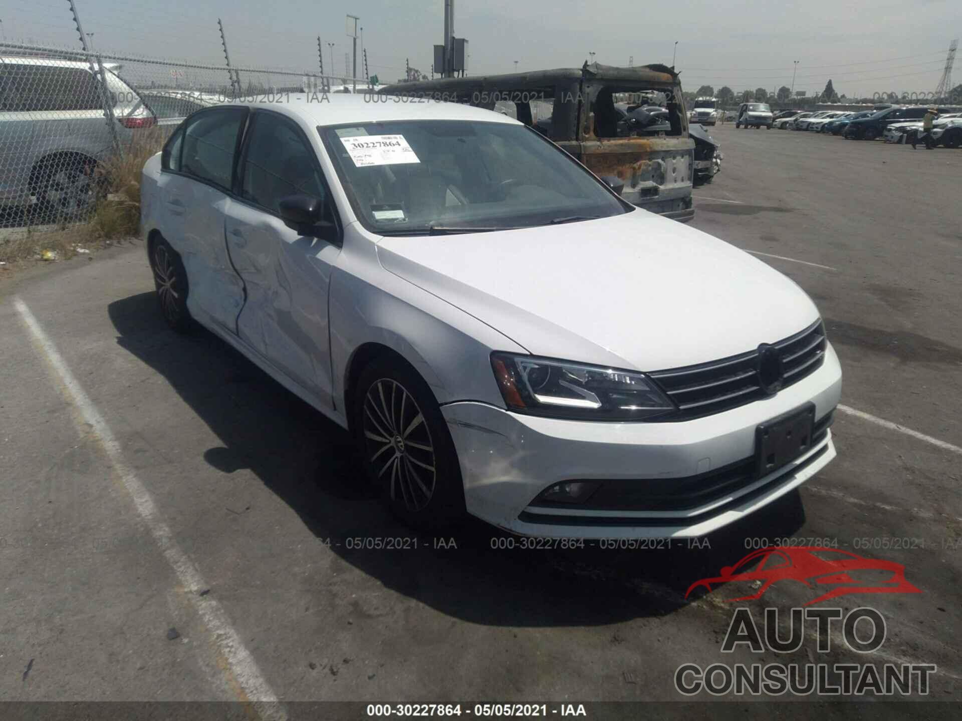 VOLKSWAGEN JETTA SEDAN 2016 - 3VWD17AJXGM220233