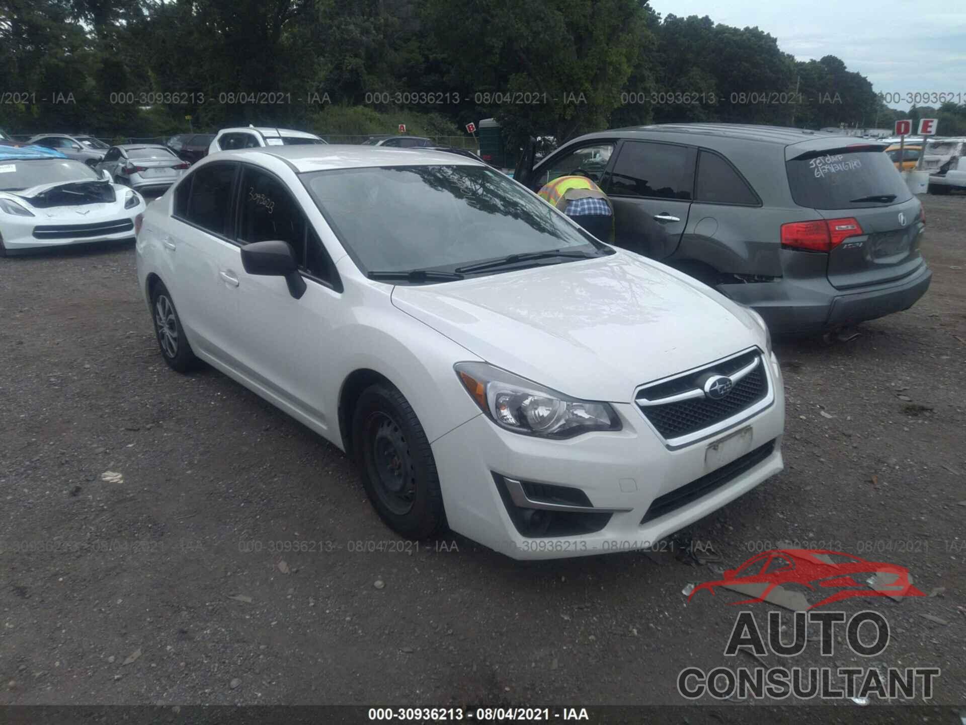 SUBARU IMPREZA SEDAN 2016 - JF1GJAA67GH018789