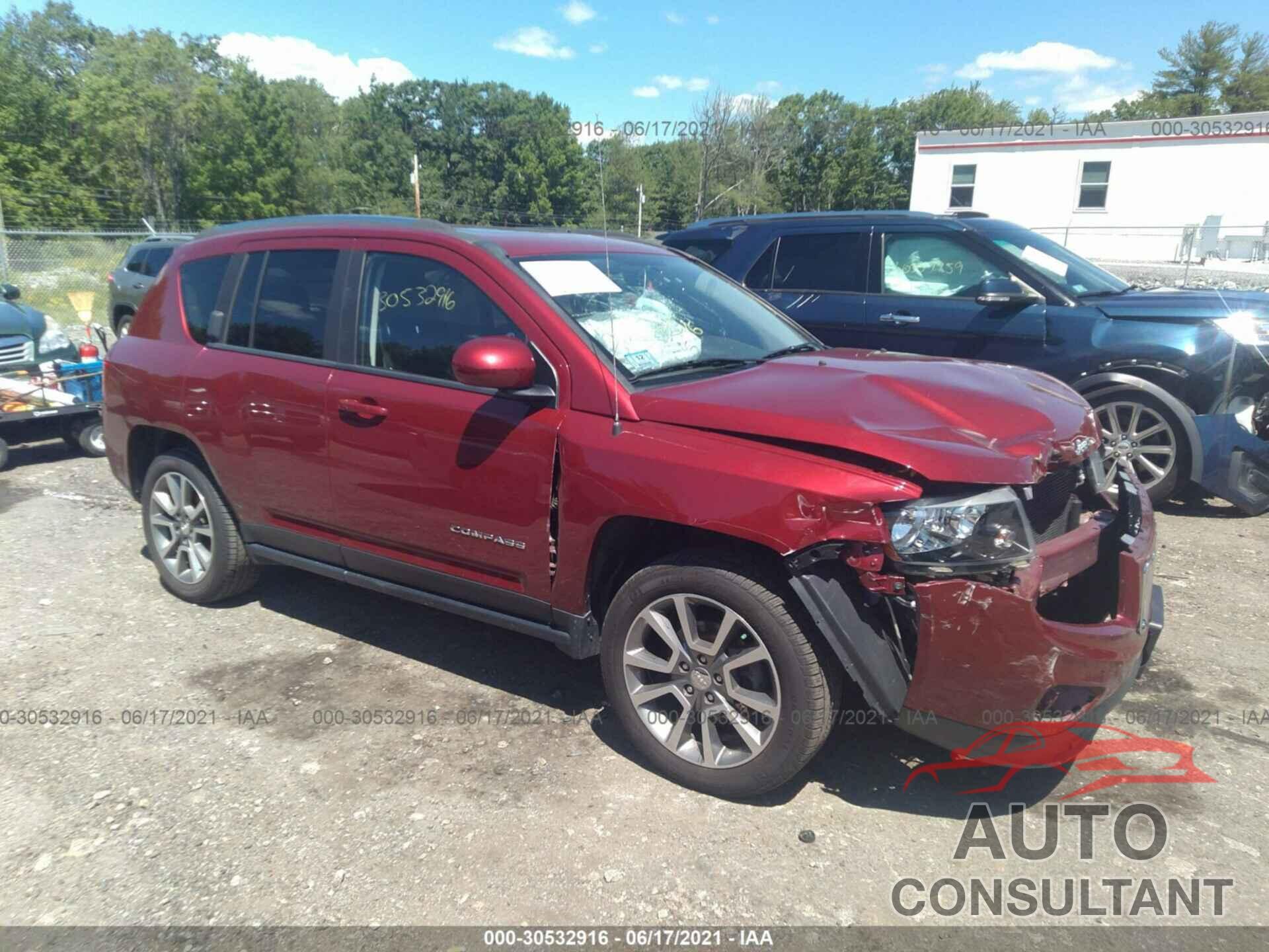 JEEP COMPASS 2017 - 1C4NJDEB4HD188756