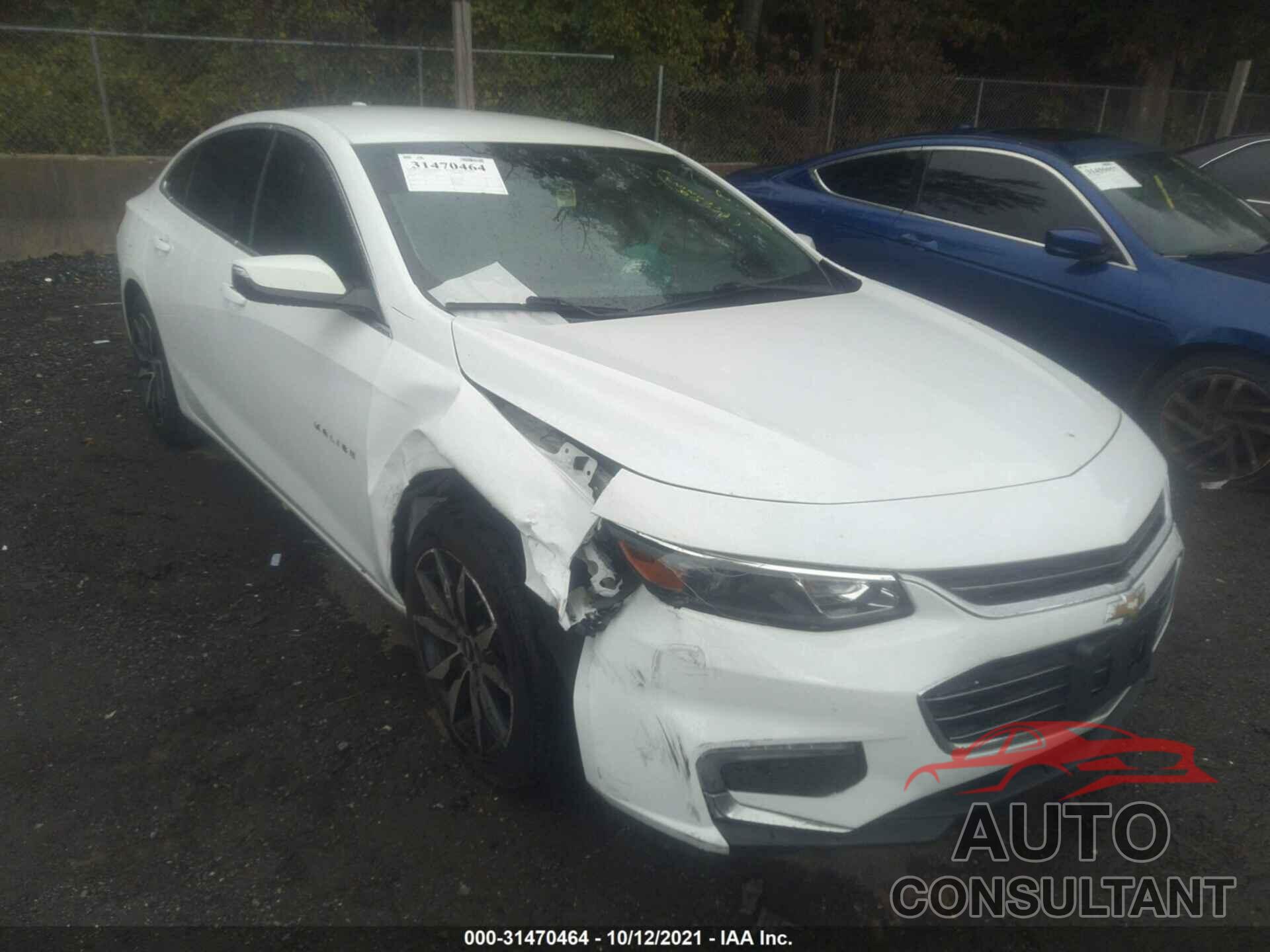 CHEVROLET MALIBU 2017 - 1G1ZE5ST2HF264657