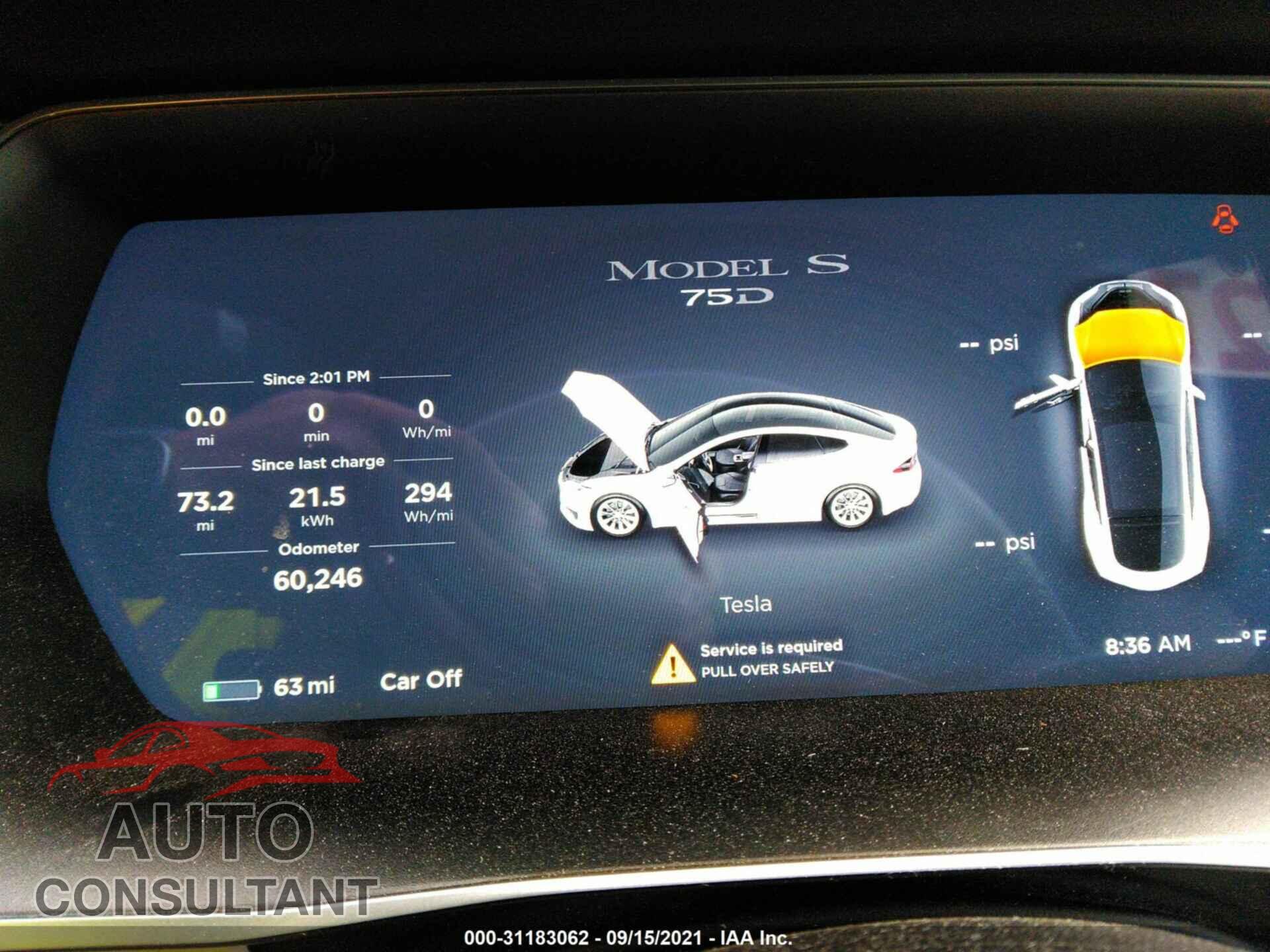 TESLA MODEL S 2017 - 5YJSA1E2XHF199853