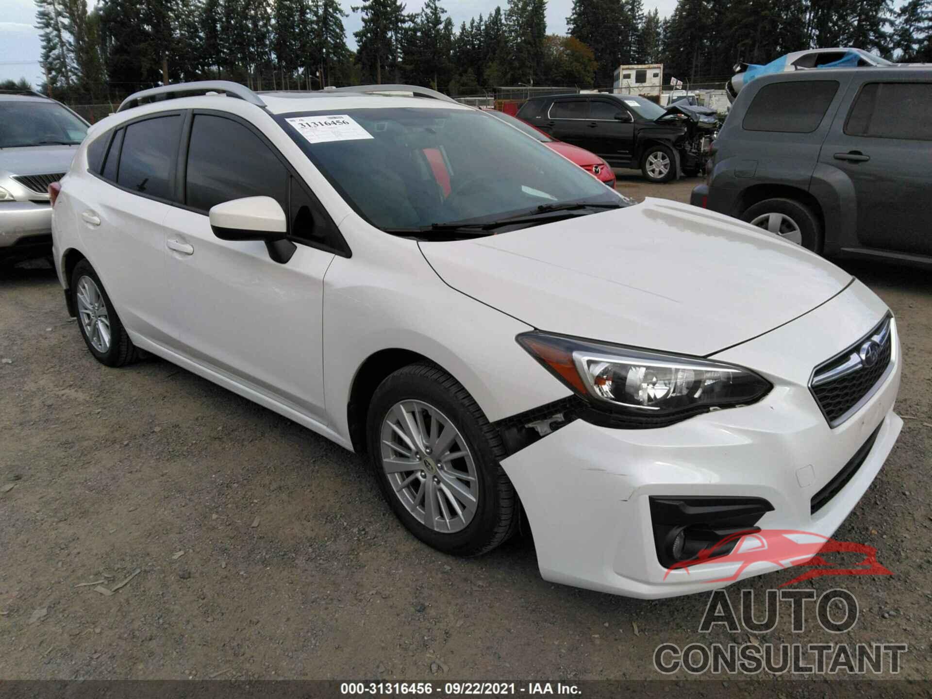 SUBARU IMPREZA 2017 - 4S3GTAD69H3722362
