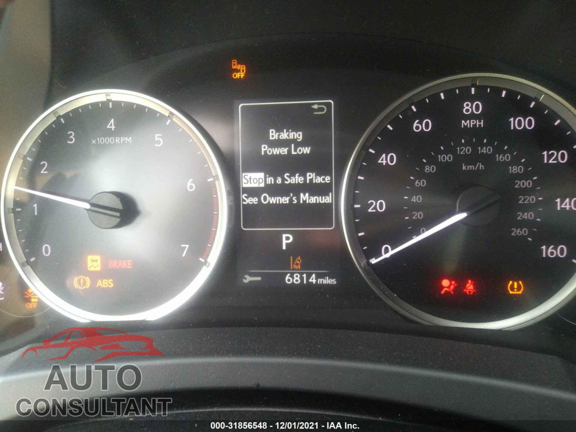 LEXUS IS 2021 - JTHAA1D29M5109146