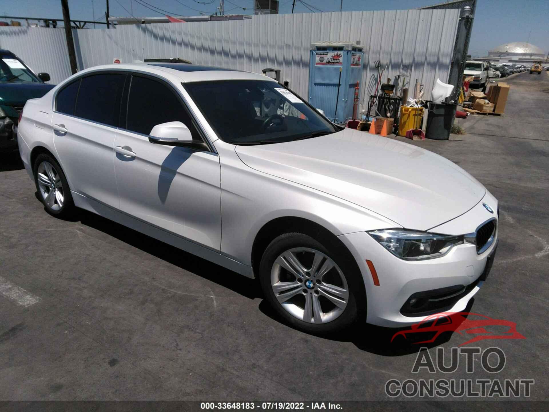 BMW 3 SERIES 2017 - WBA8B9G37HNU56056