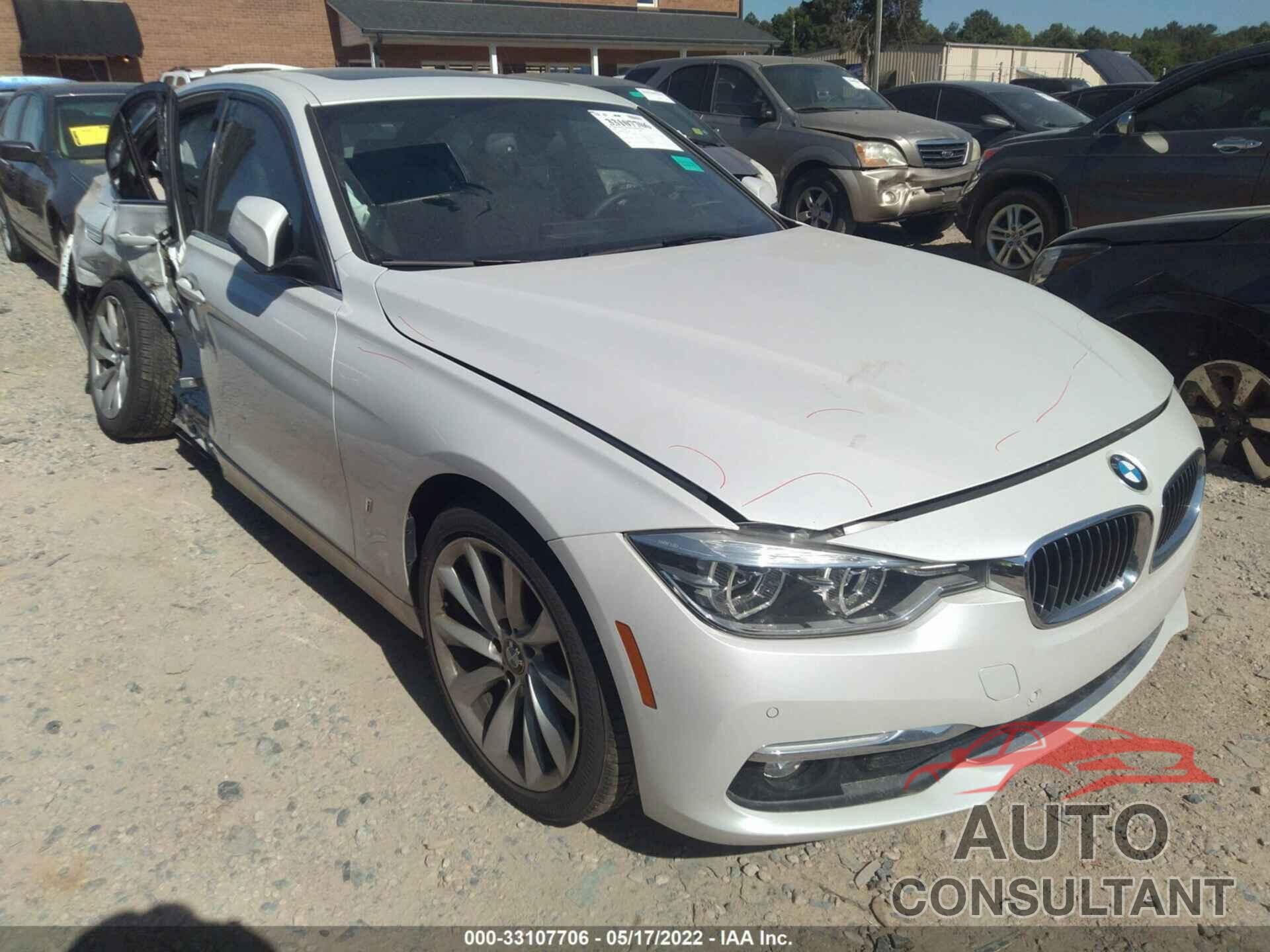 BMW 3 SERIES 2018 - WBA8E1C51JA758813