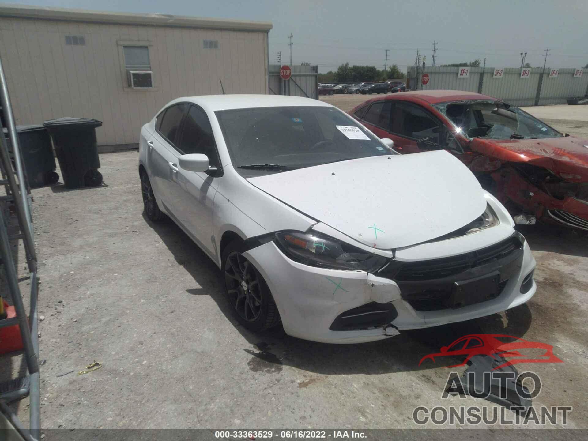 DODGE DART 2016 - 1C3CDFAAXGD728251