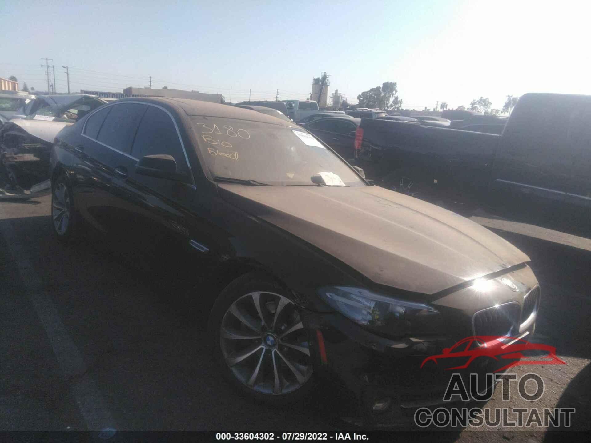 BMW 5 SERIES 2016 - WBA5A5C54GG352360