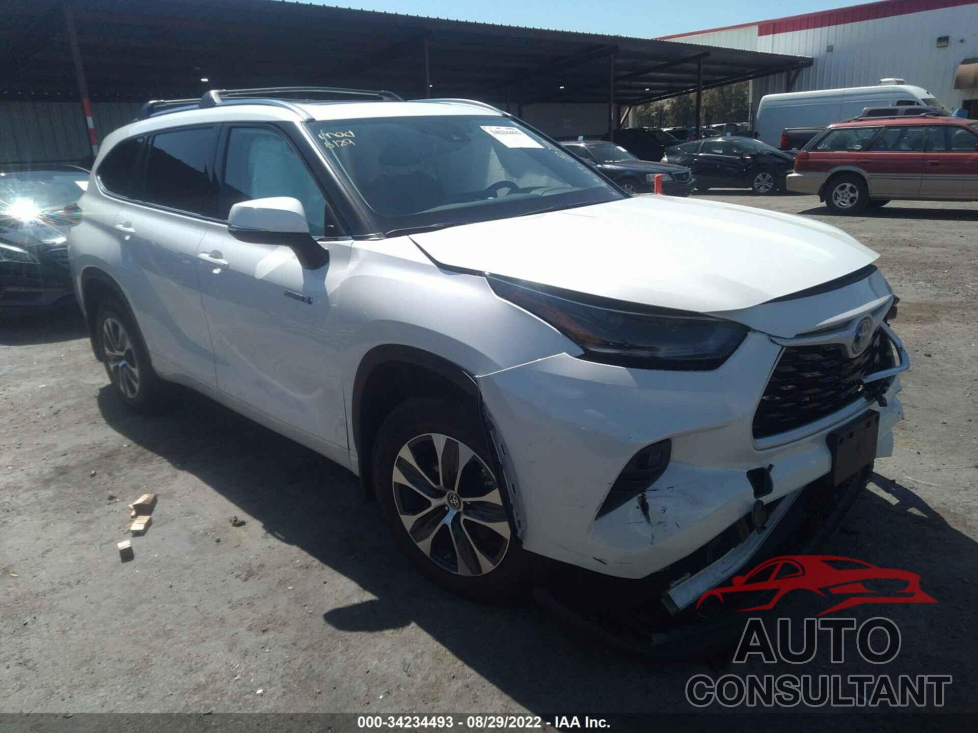 TOYOTA HIGHLANDER 2021 - 5TDHARAH7MS507960