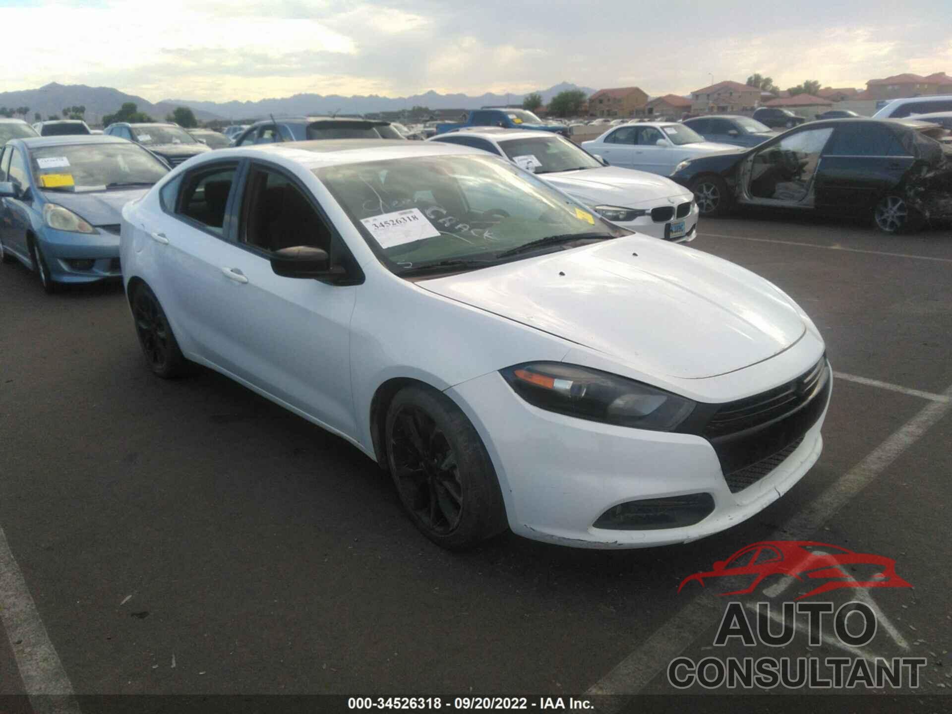 DODGE DART 2016 - 1C3CDFFA3GD819936